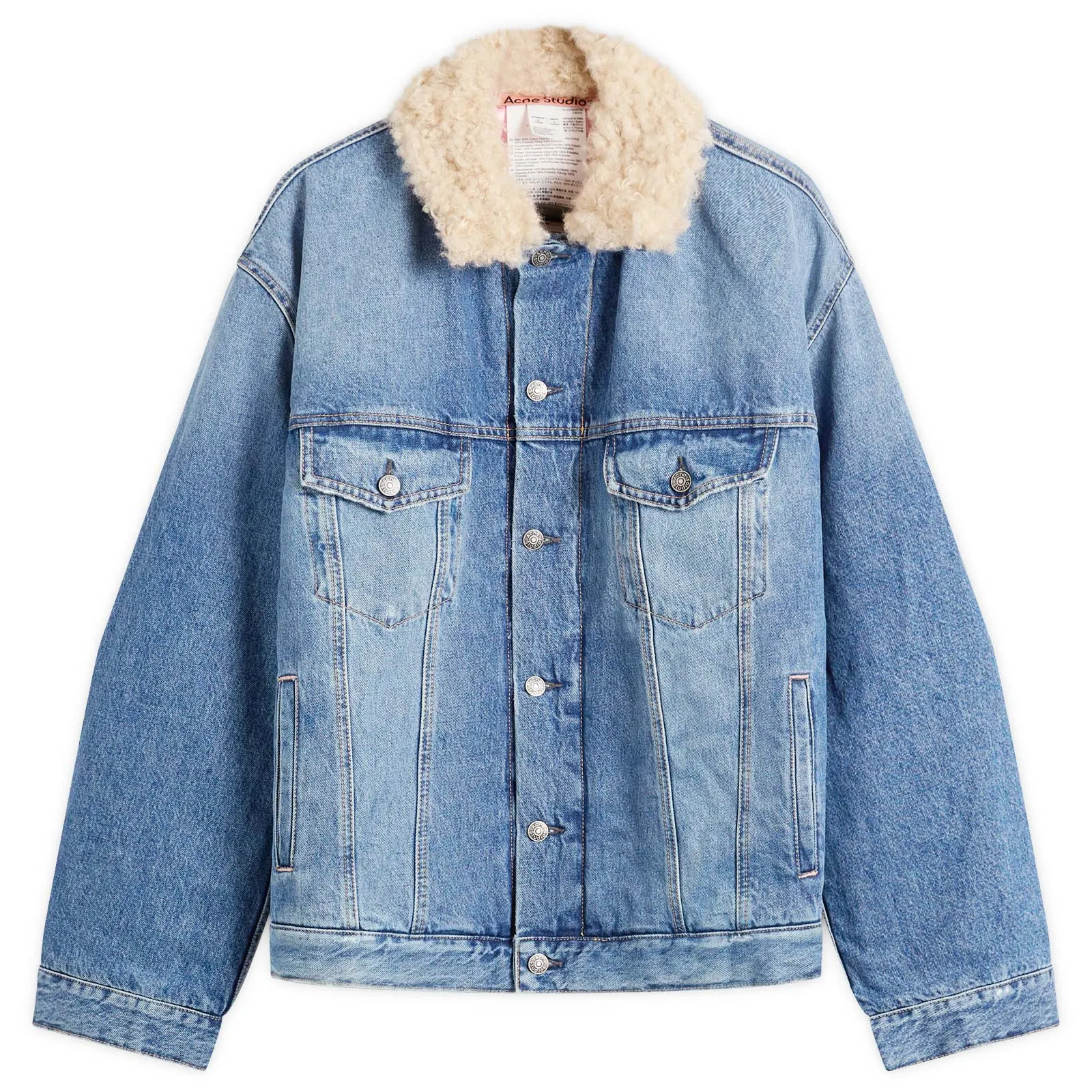 Acne Studios Vintage Blue Padded Robert Denim Jacket