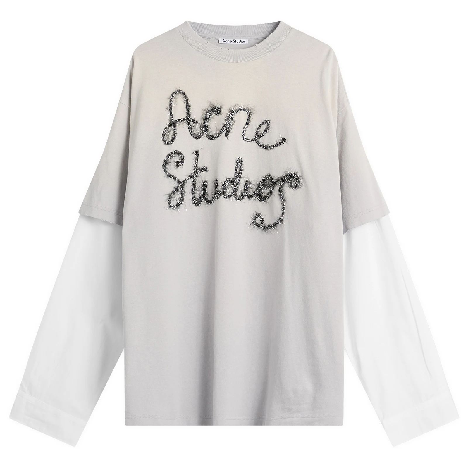 Acne Studios Tinsel Logo Double Sleeve T-Shirt
