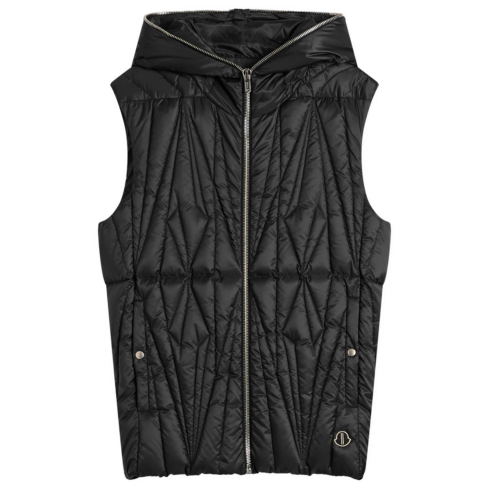 Rick Owens x Moncler Geocamo Flight Ziplock Hooded Vest