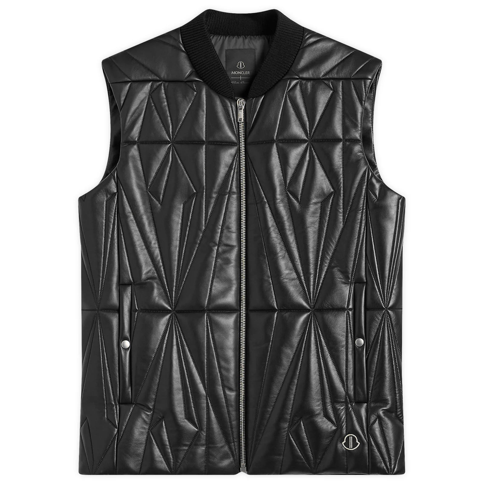 Rick Owens x Moncler Geocamo Flight Leather Vest