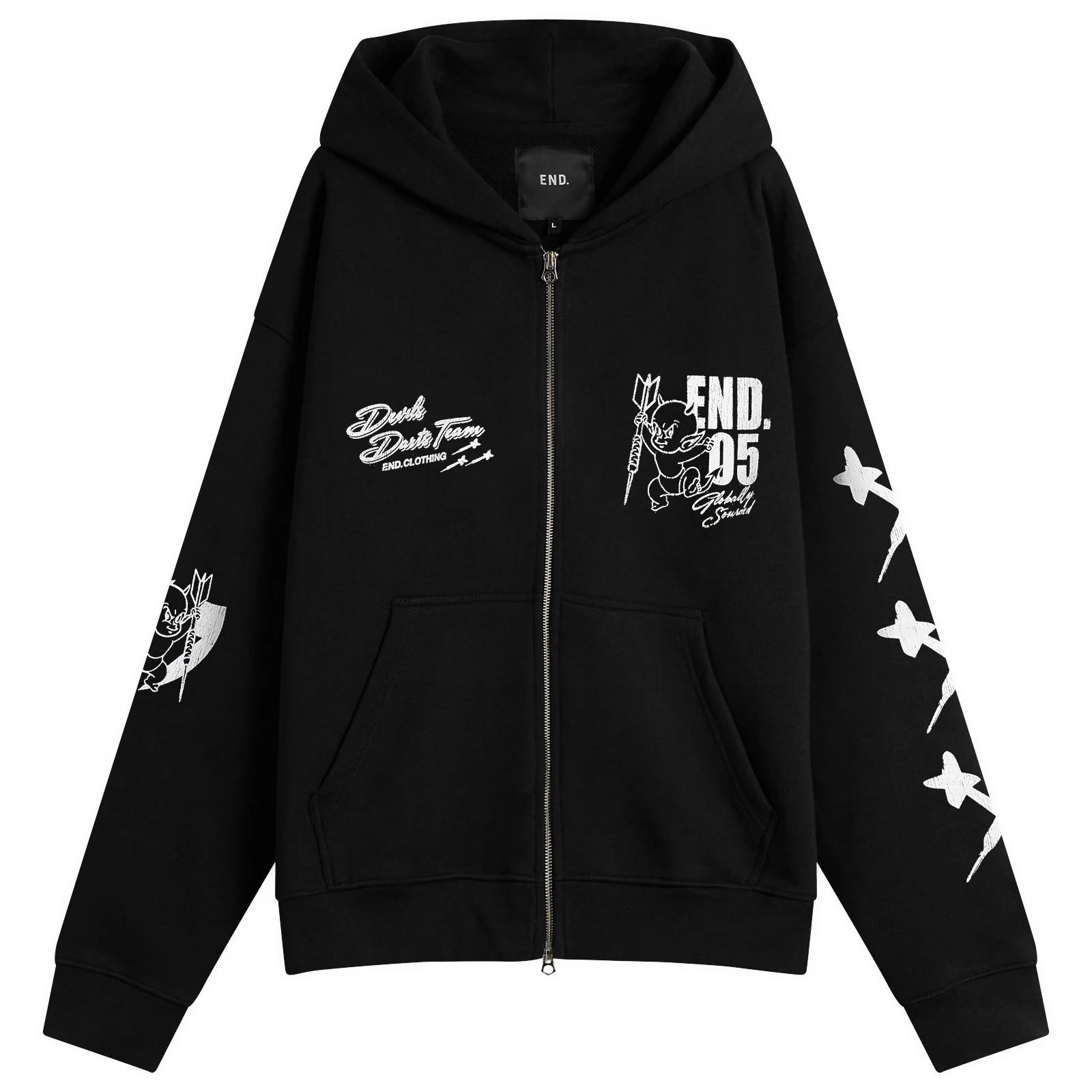 END. Devils Darts Team Zip-Hoodie