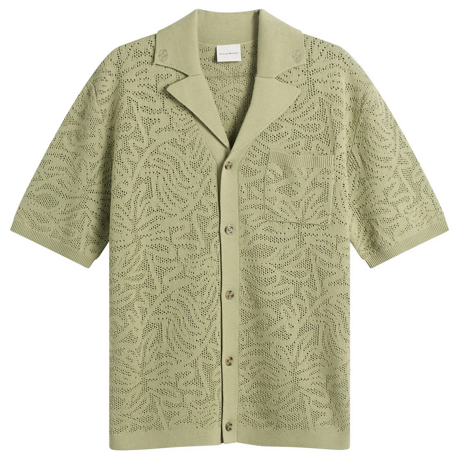 Drôle de Monsieur Lace Knitted Shirt