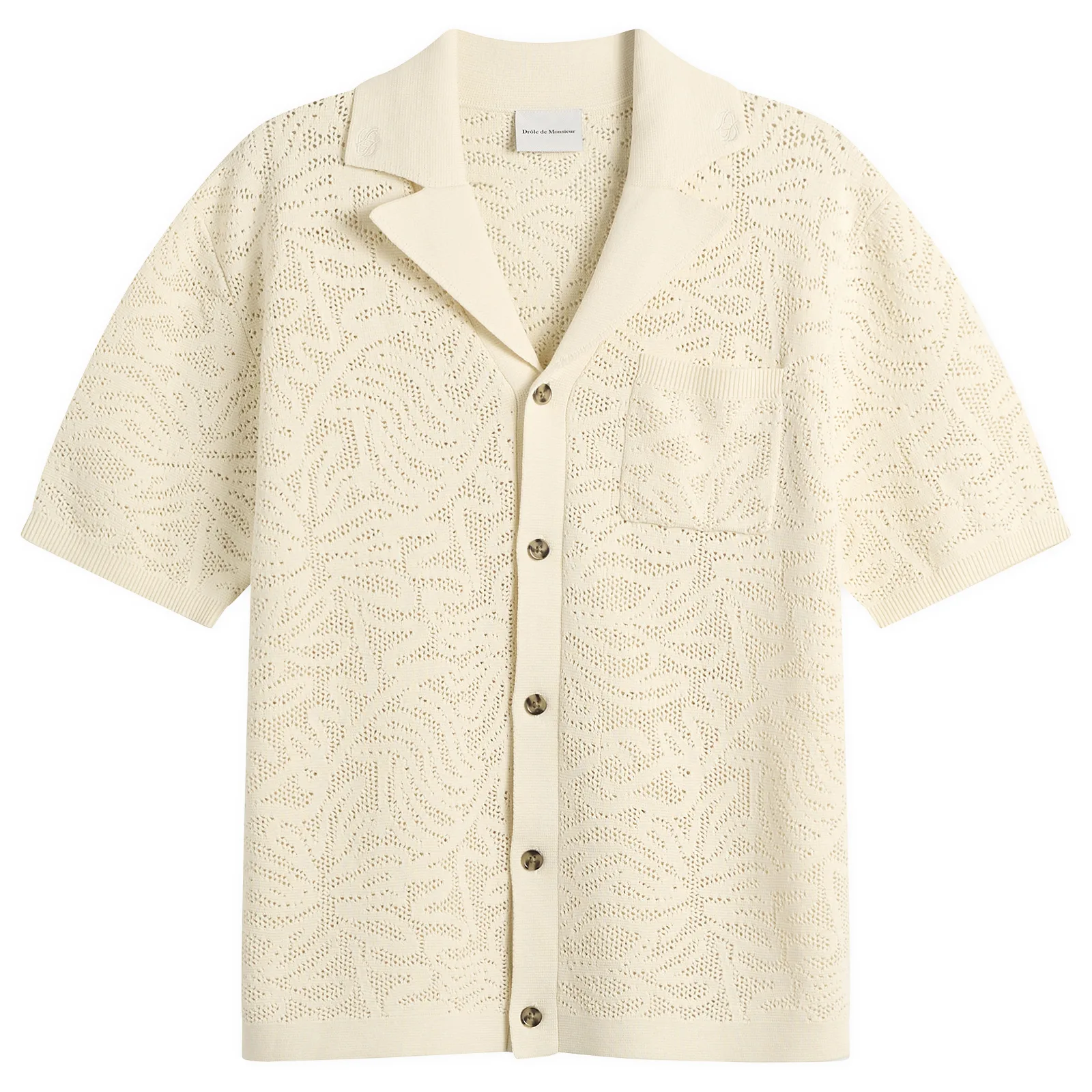 Drôle de Monsieur Lace Knitted Shirt