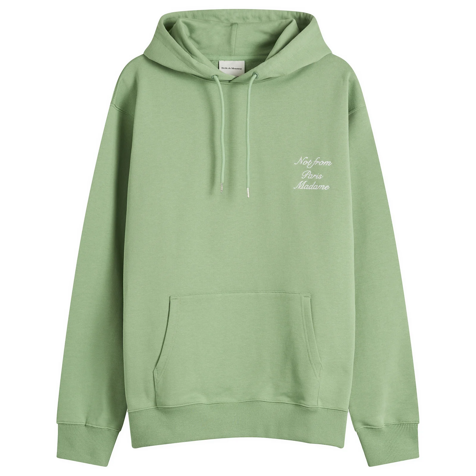 Drôle de Monsieur Calligraphy Slogan Hoodie