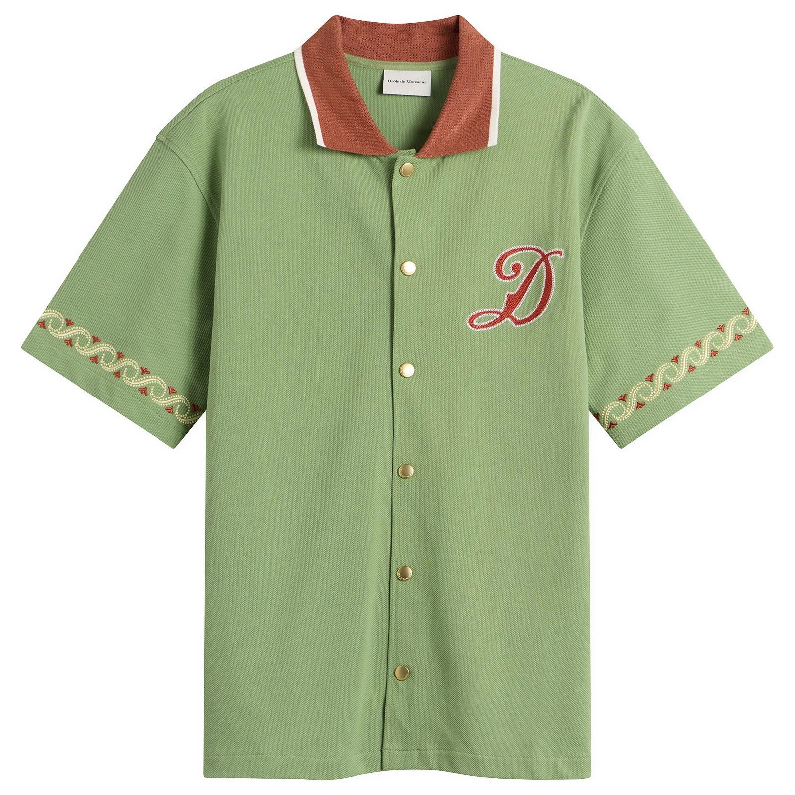 Drôle de Monsieur Embroidered Sport Shirt