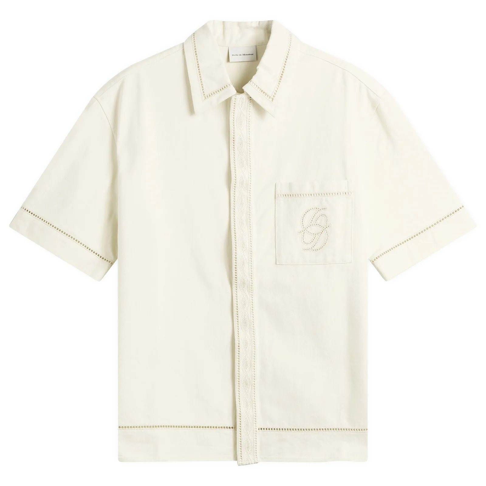 Drôle de Monsieur Cotton Embroidered Shirt