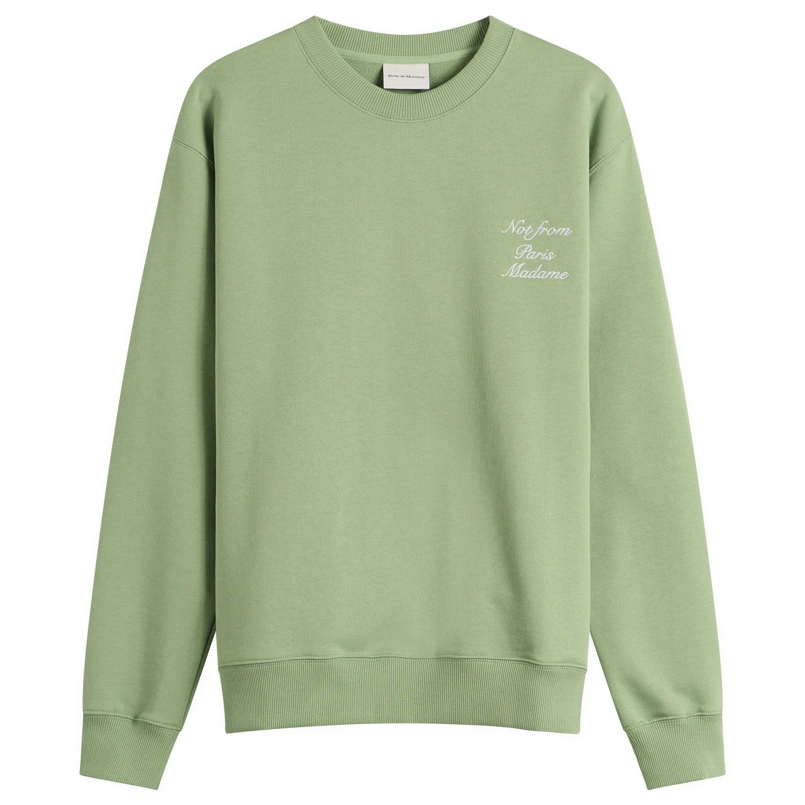 Drôle de Monsieur Sweatshirt Slogan Calligraphy