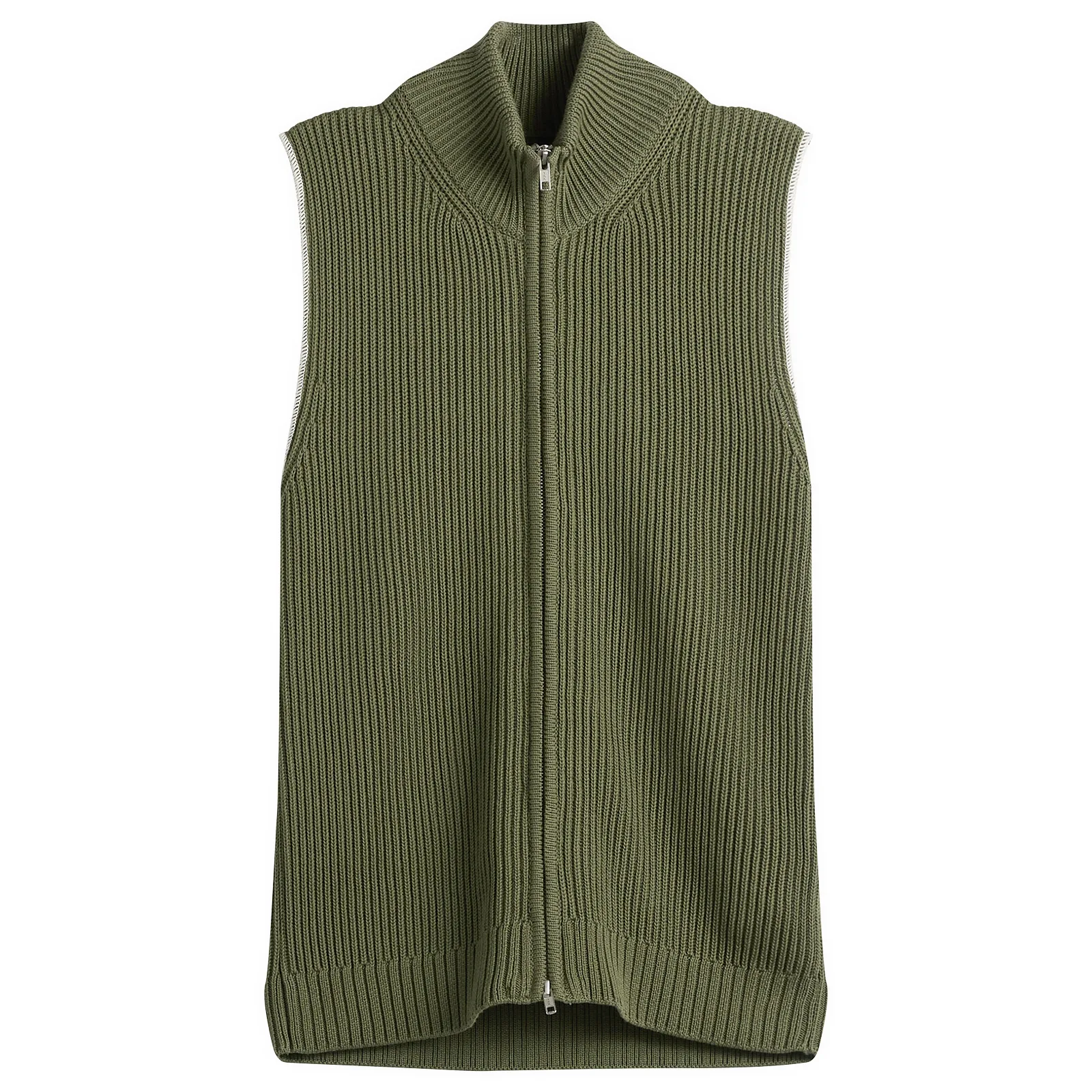 MM6 Maison Margiela Knitted Ribbed Zip Vest