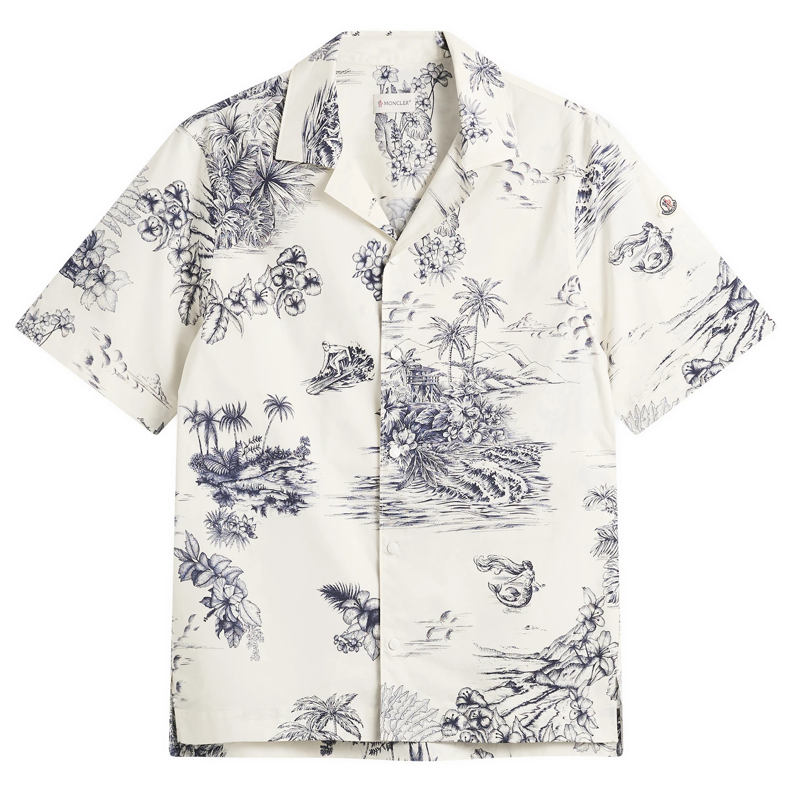 Moncler Hawaiian Print Shirt