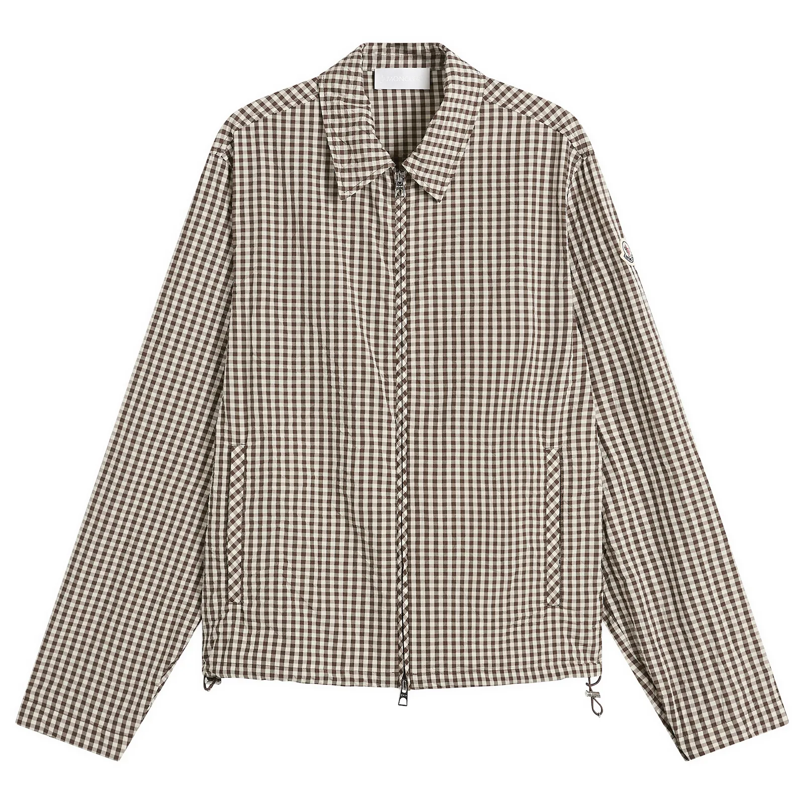 Moncler Checked Zip Up Shirt Jacket