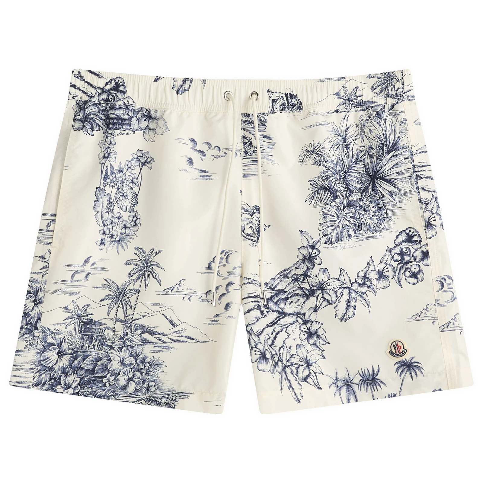 Moncler Hawaiian Print Swim Shorts