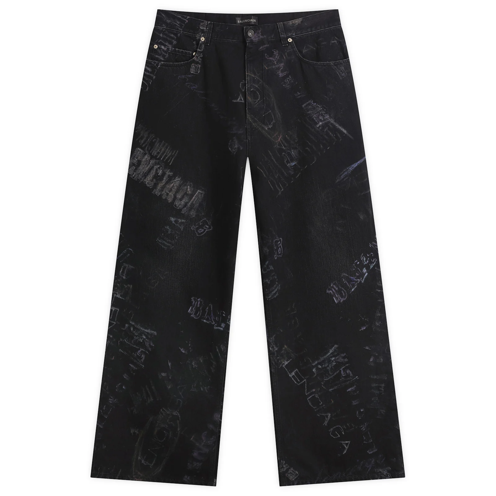 Balenciaga Washed Crayon Baggy Trousers