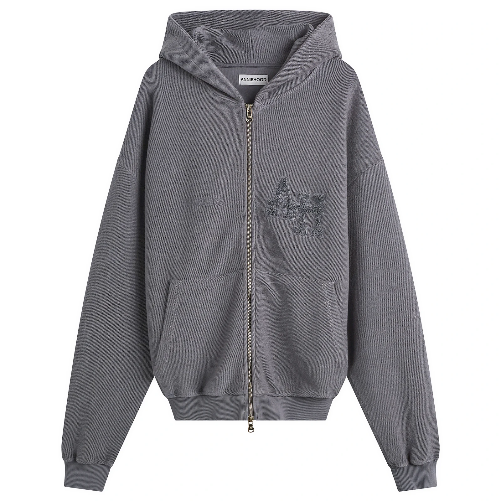 ANNIE HOOD Inside Out College Zip Hoodie