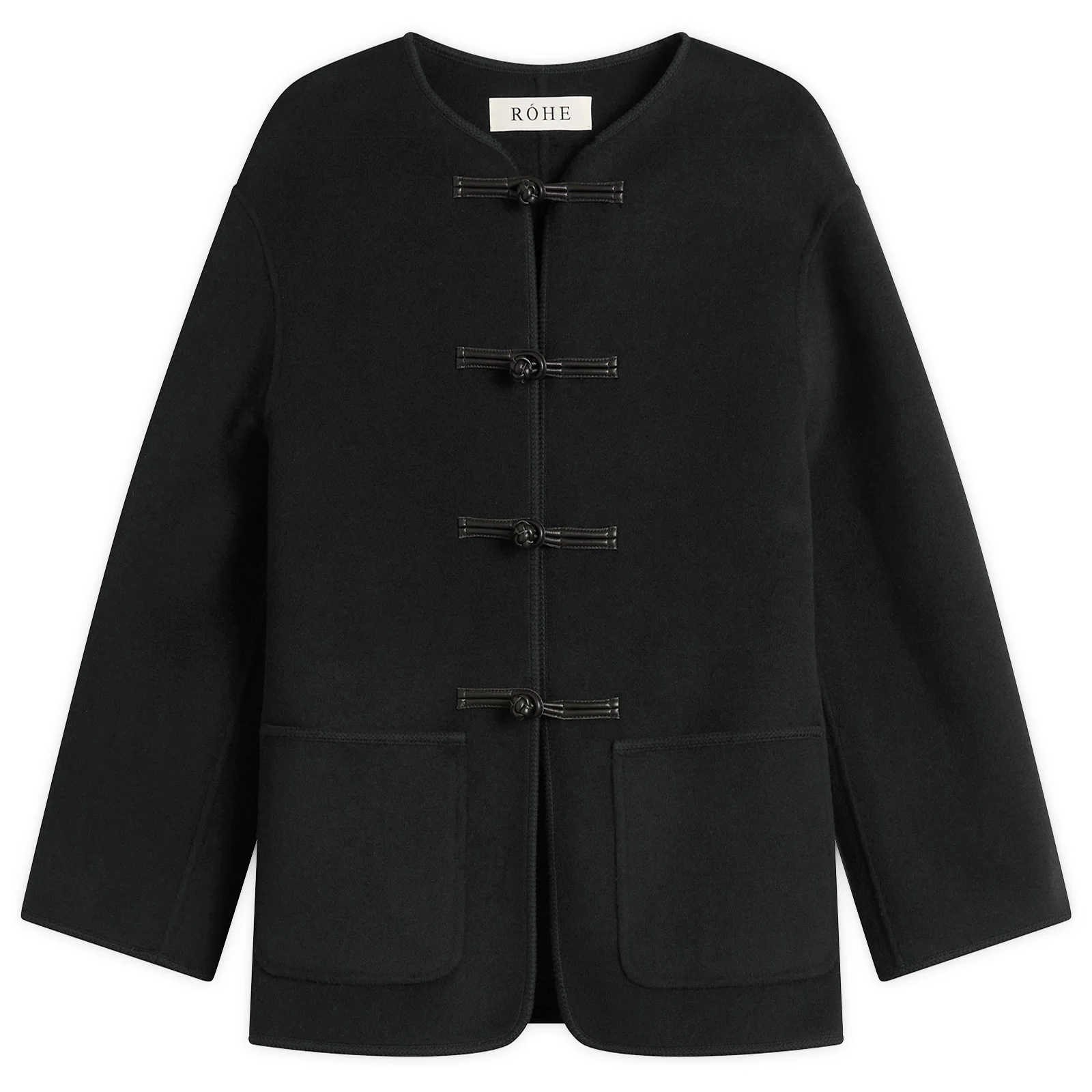 Róhe Mandarin Double-Faced Wool Jacket