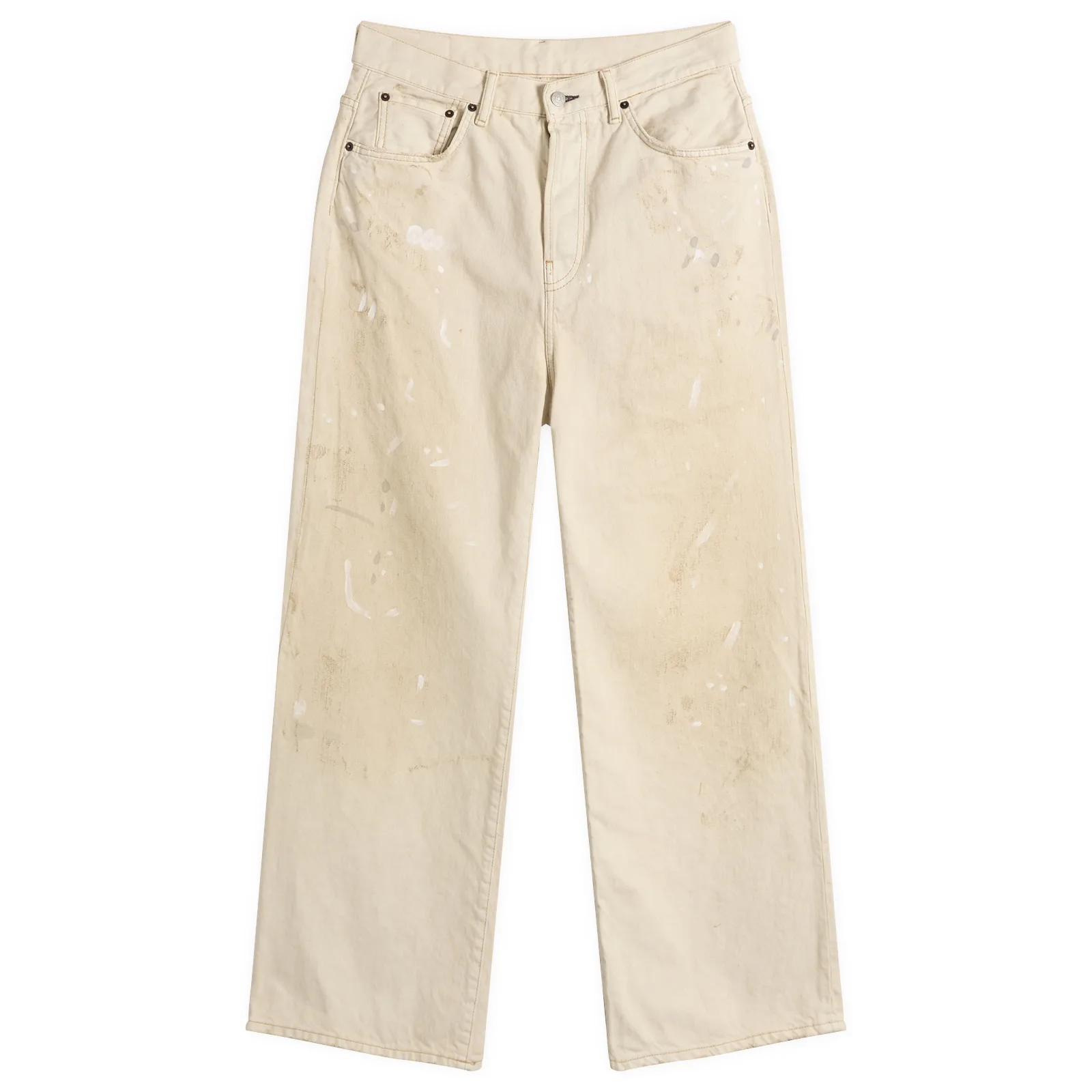 Acne Studios 2021 White Trafalgar Wide Leg Jeans
