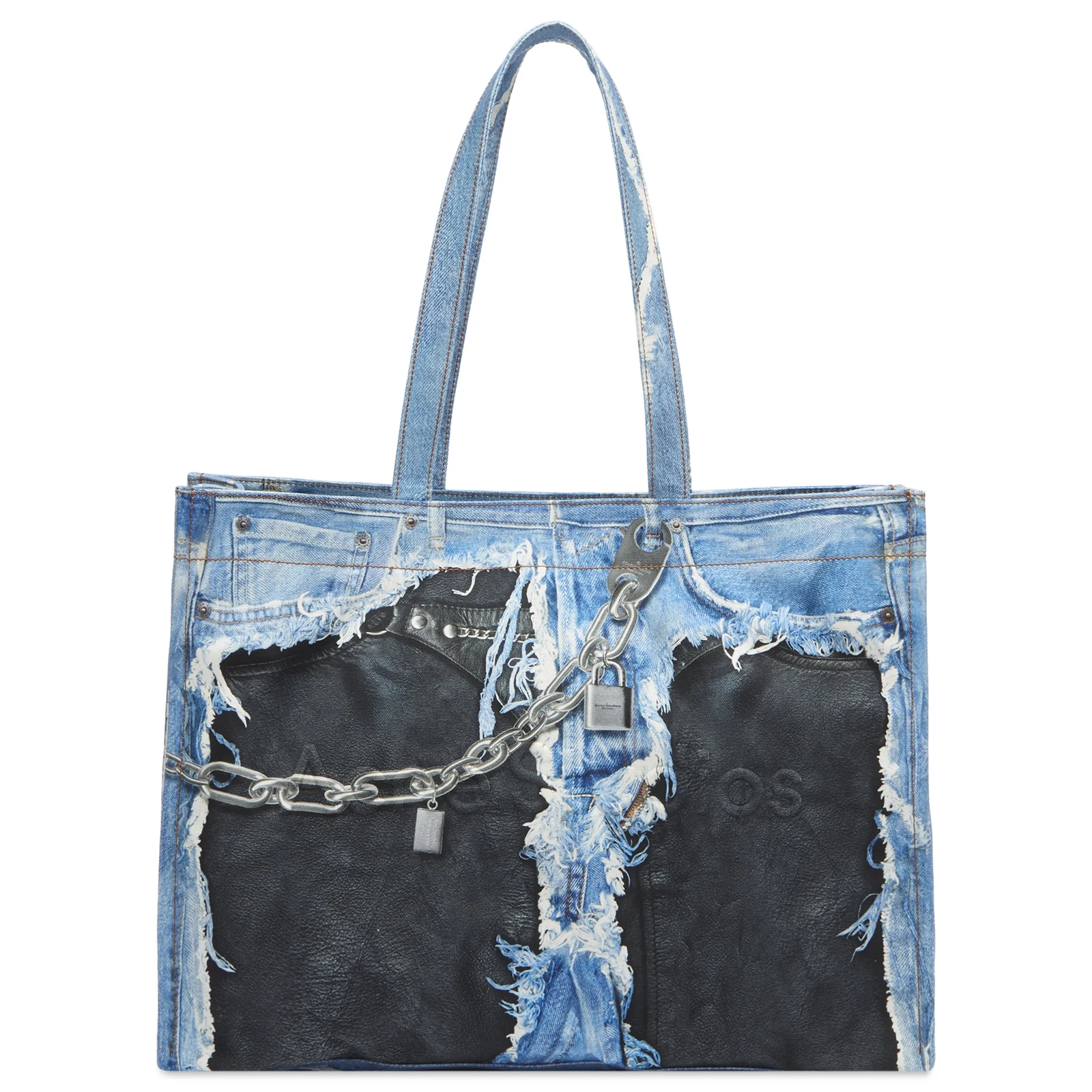 Acne Studios Trompe l’oeil Print Tote Bag