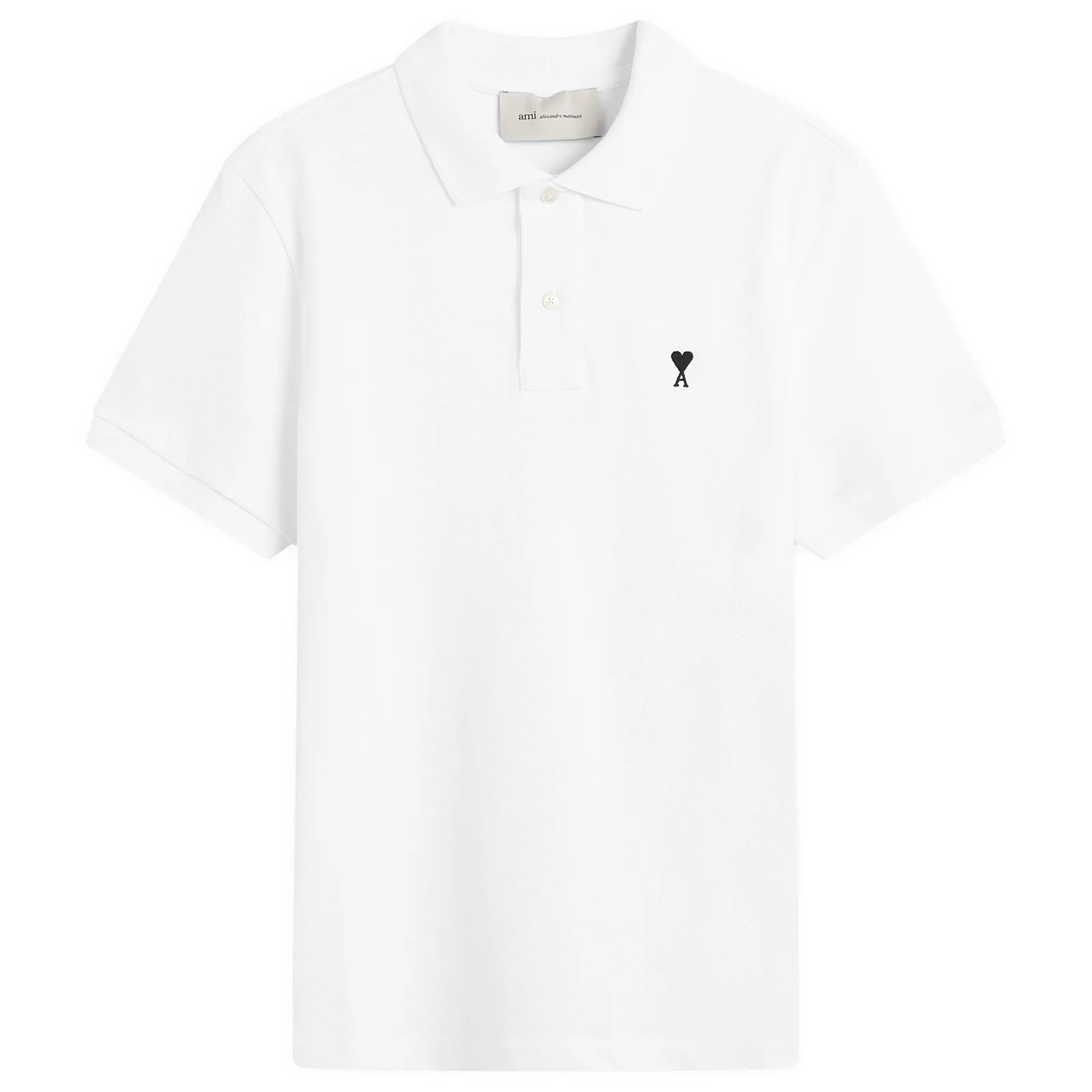 AMI Paris Contrasted Ami De Coeur Polo Shirt
