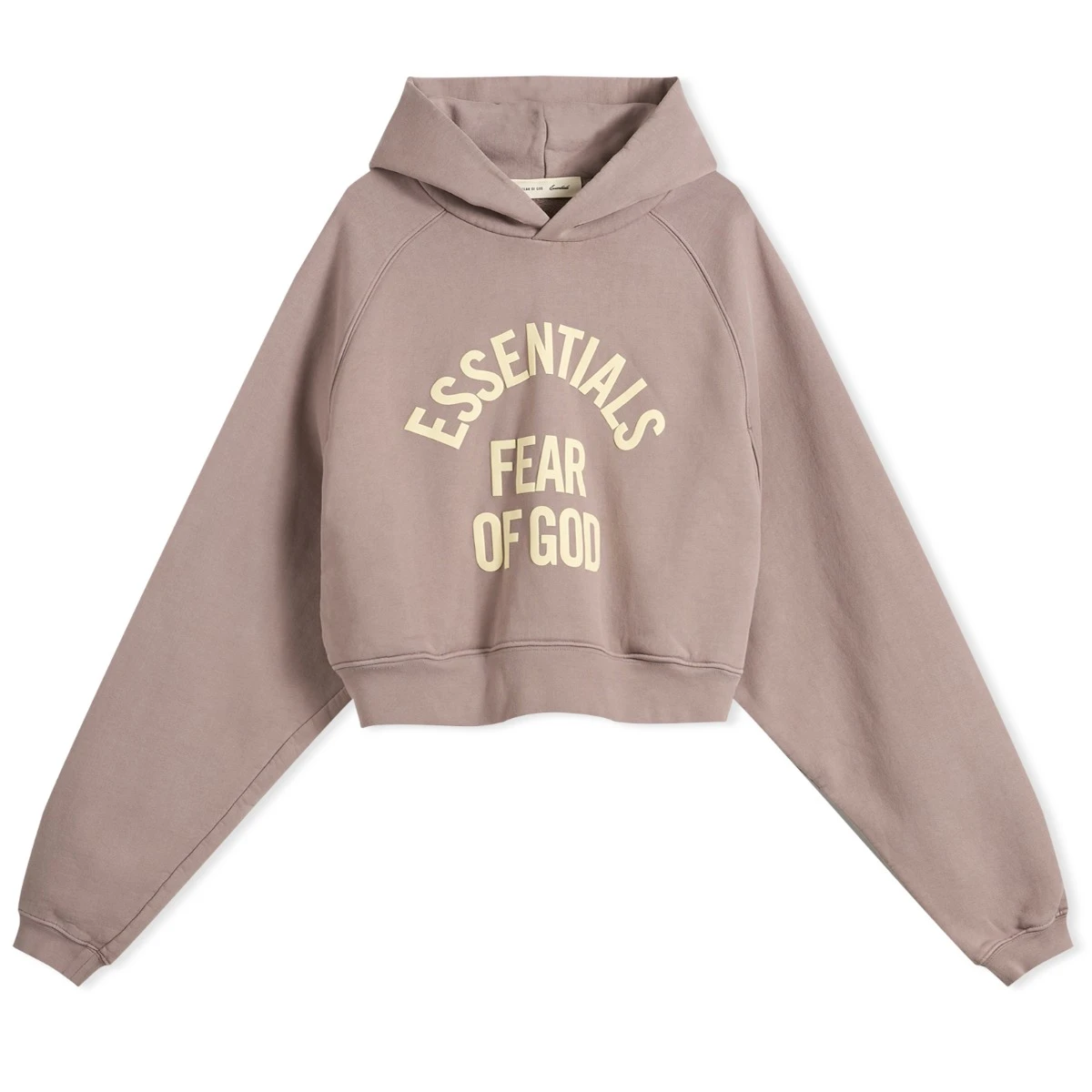 Fear of God ESSENTIALS Campus 90'S Crop Raglan Hoodie