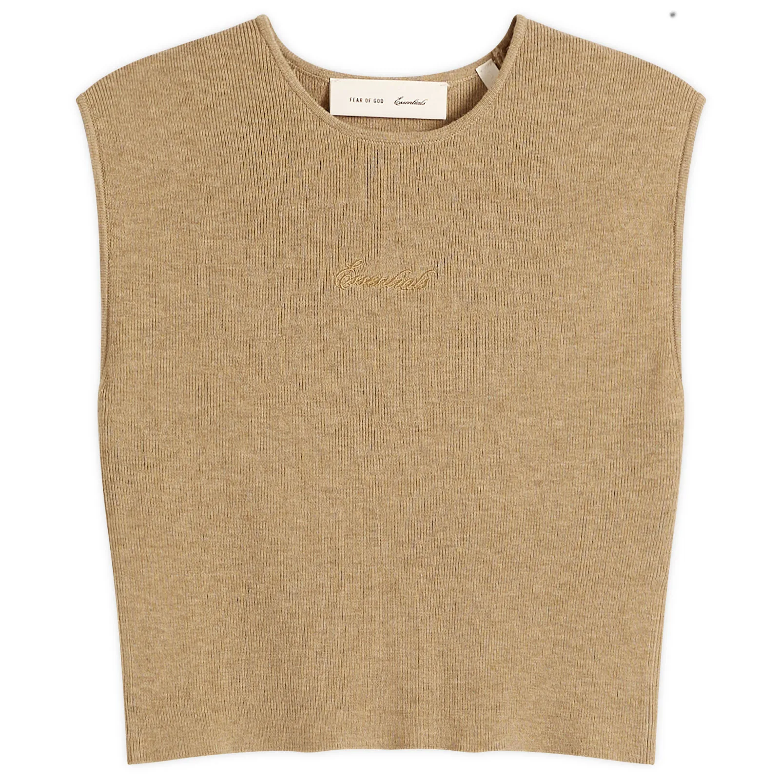 Fear of God ESSENTIALS Signature Rib Knit CropTop