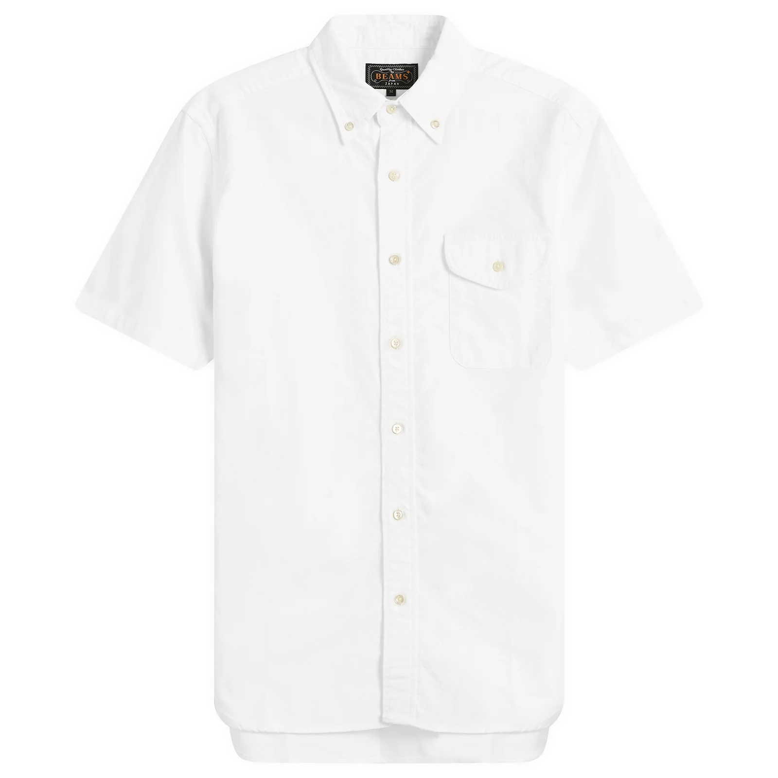 Beams Plus Button Down Short Sleeve Oxford Shirt