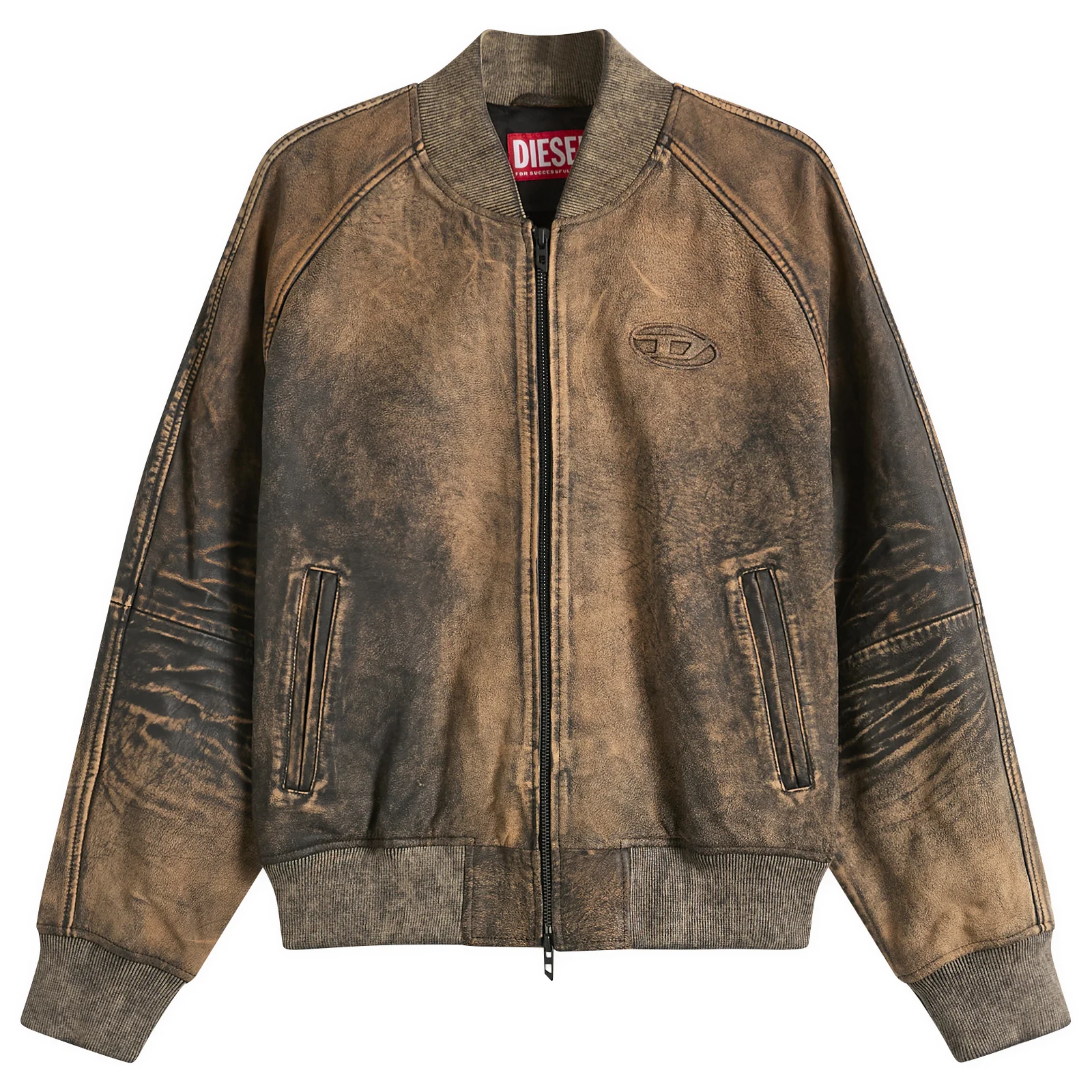 Diesel L-Cobb Camouflage Leather Jacket