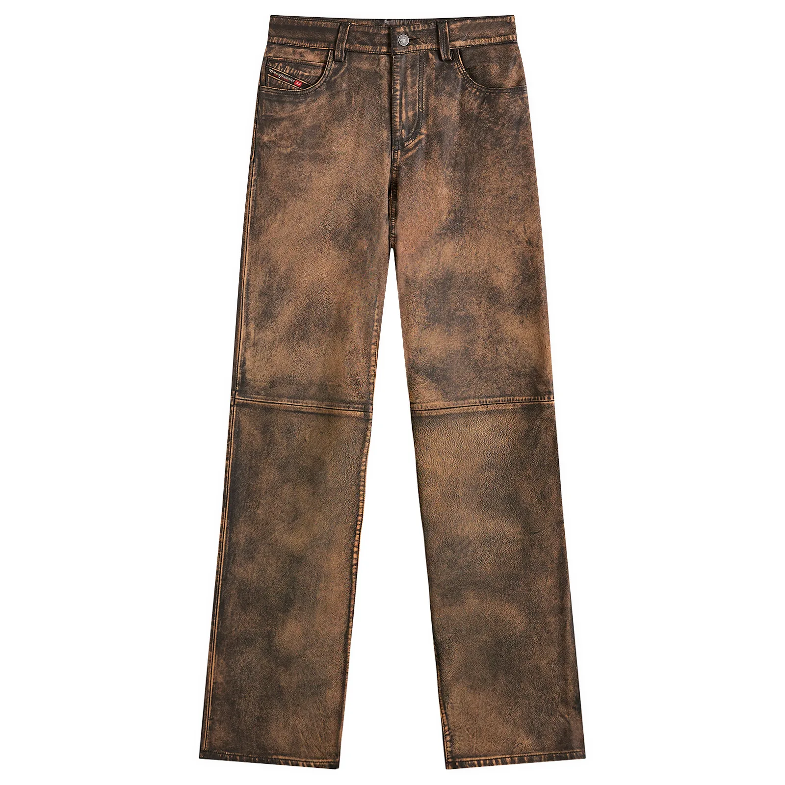 Diesel L-Ysa Camouflage Leather Trousers