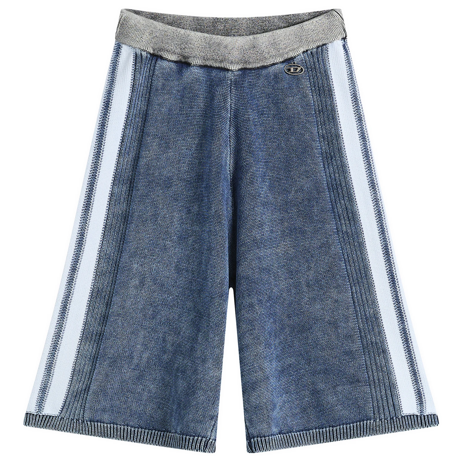 Diesel M-Esther Ribbed Denim Shorts