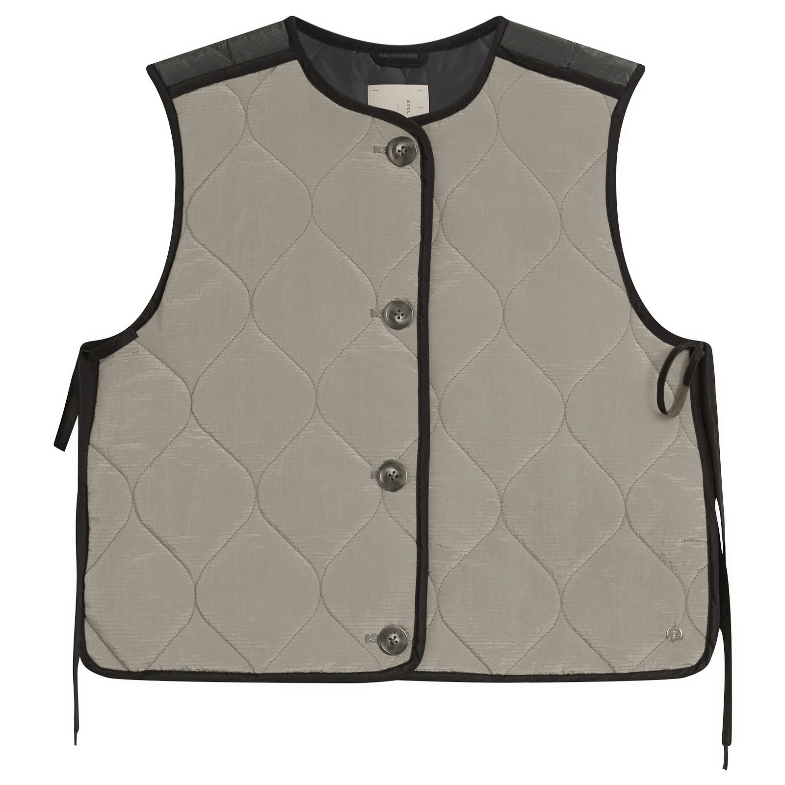 STEL Contrast Quilted Vest