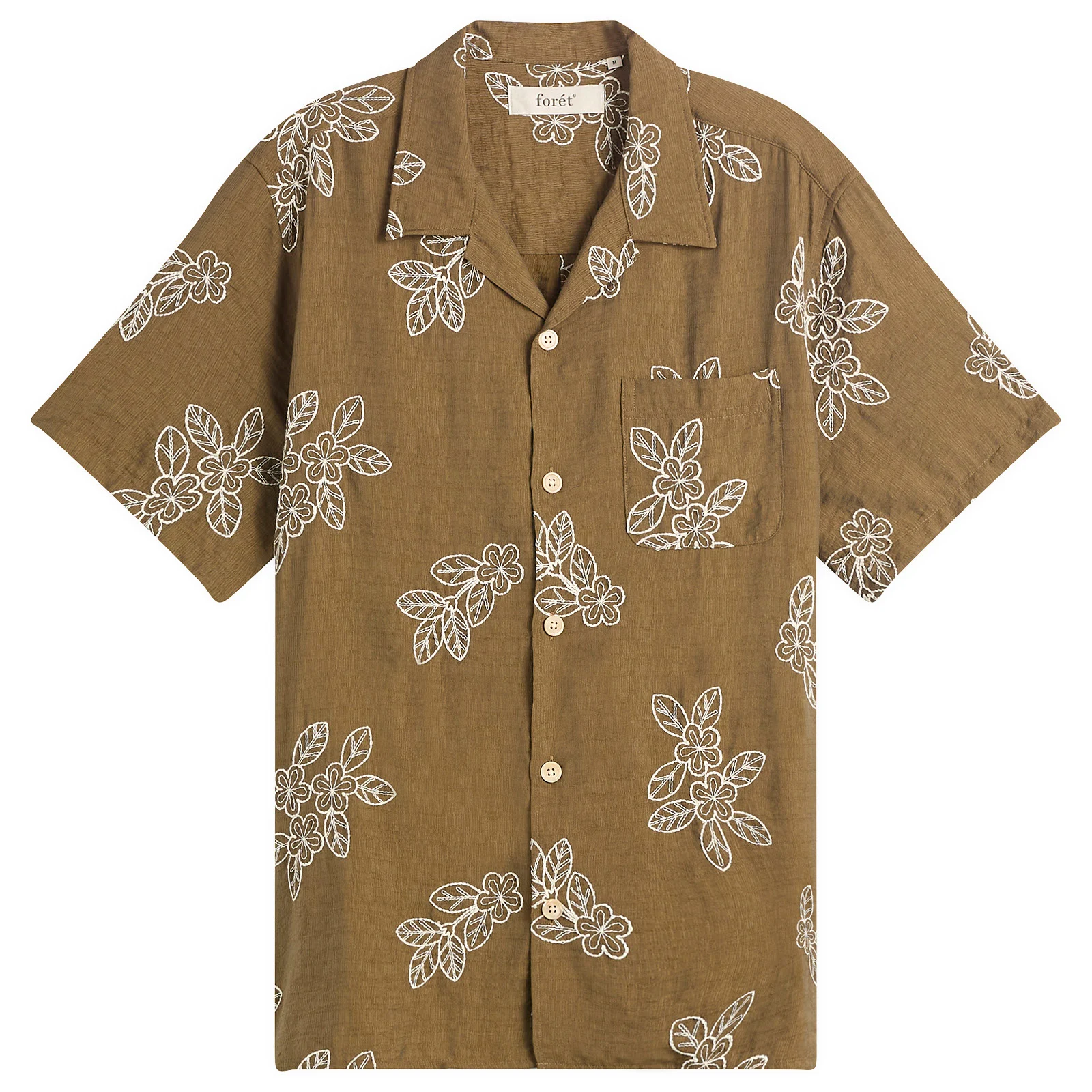 Foret Leo Embroidery Vacation Shirt