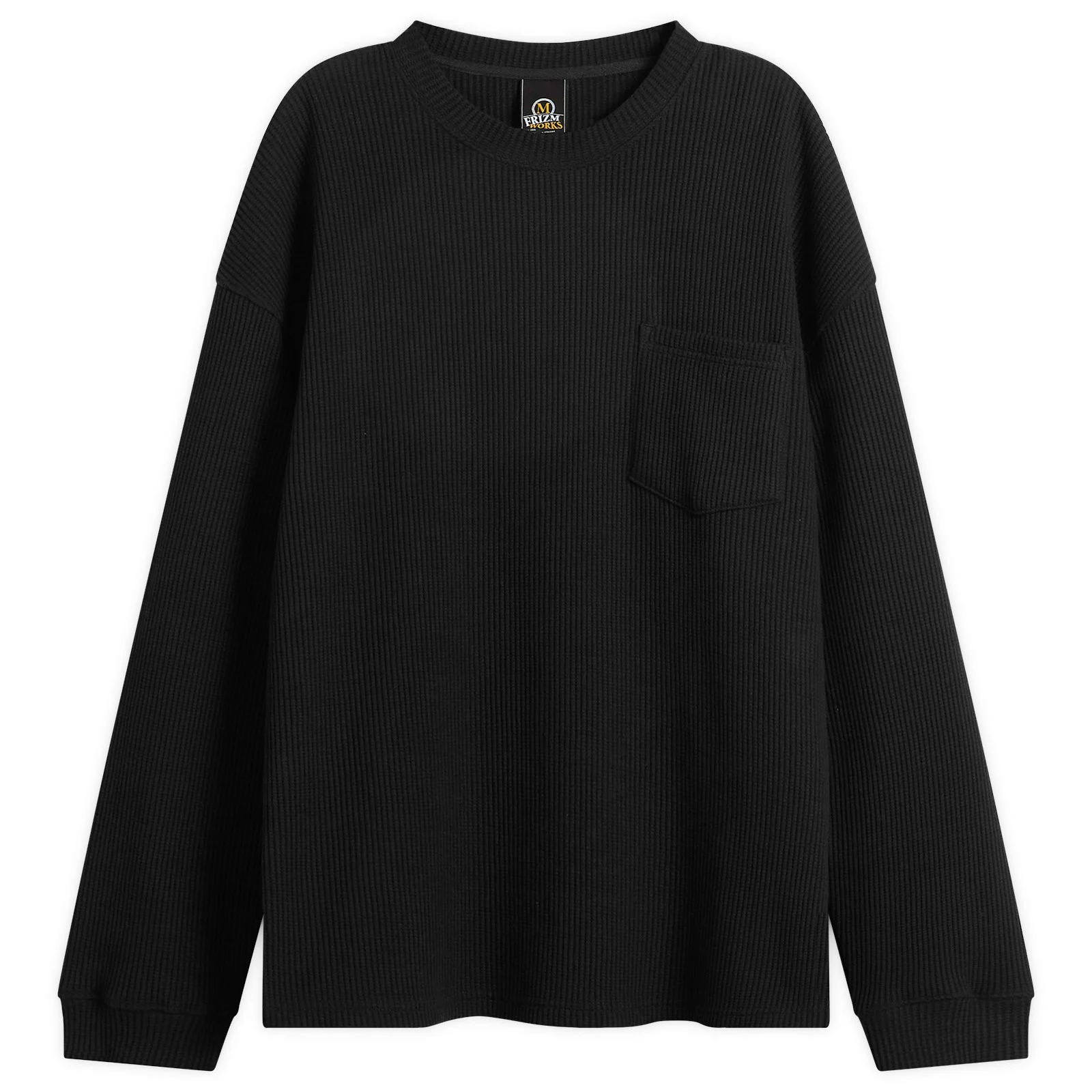 FrizmWORKS Oversized Waffle Pocket Long Sleeve T-Shirt