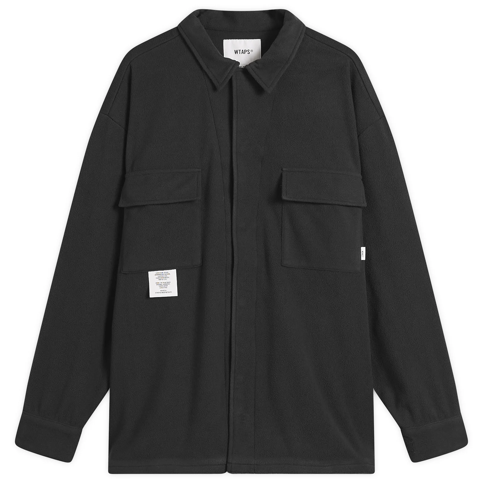 WTAPS Poly Fleece Back Motif Overshirt