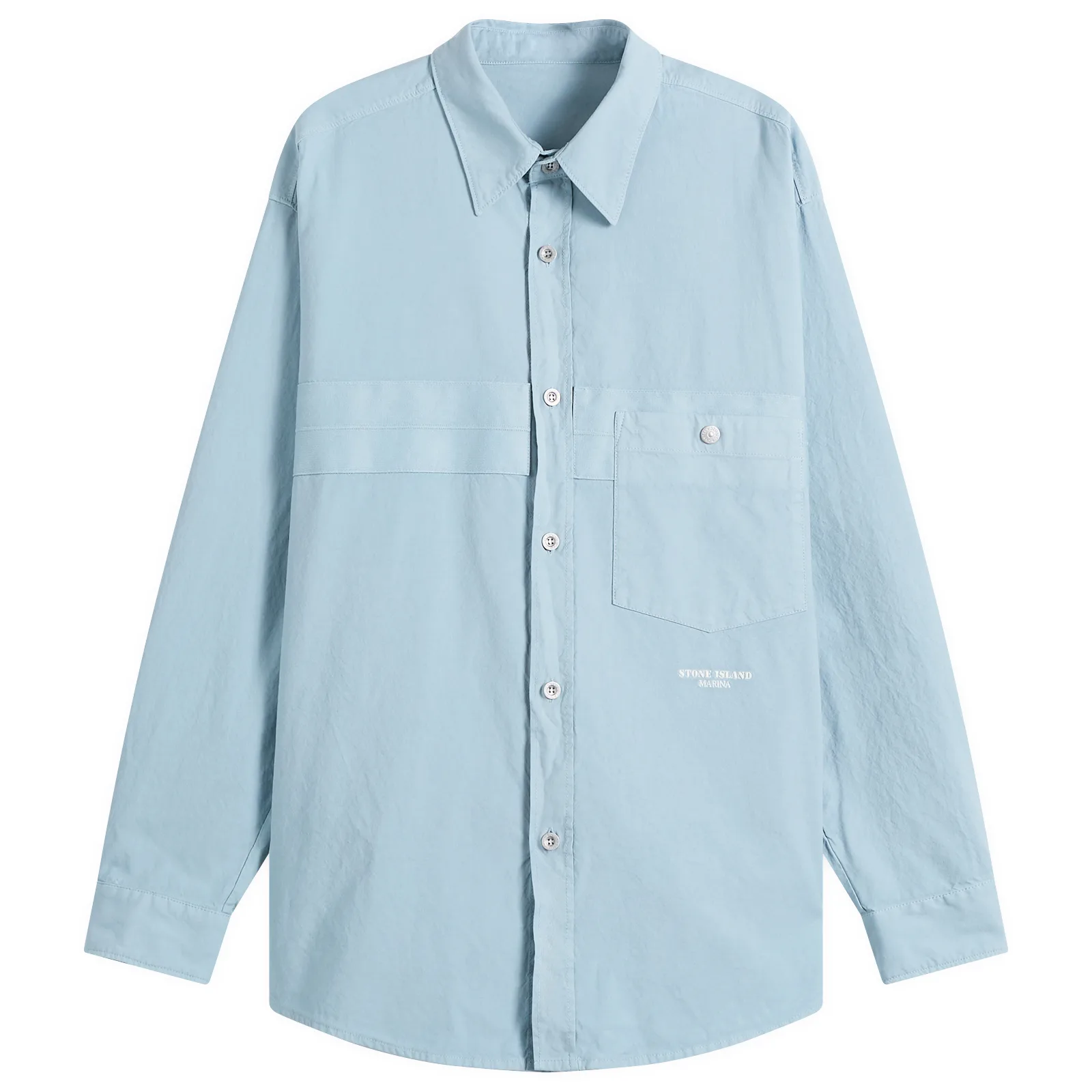Stone Island Marina Cotton Nylon Panama Overshirt