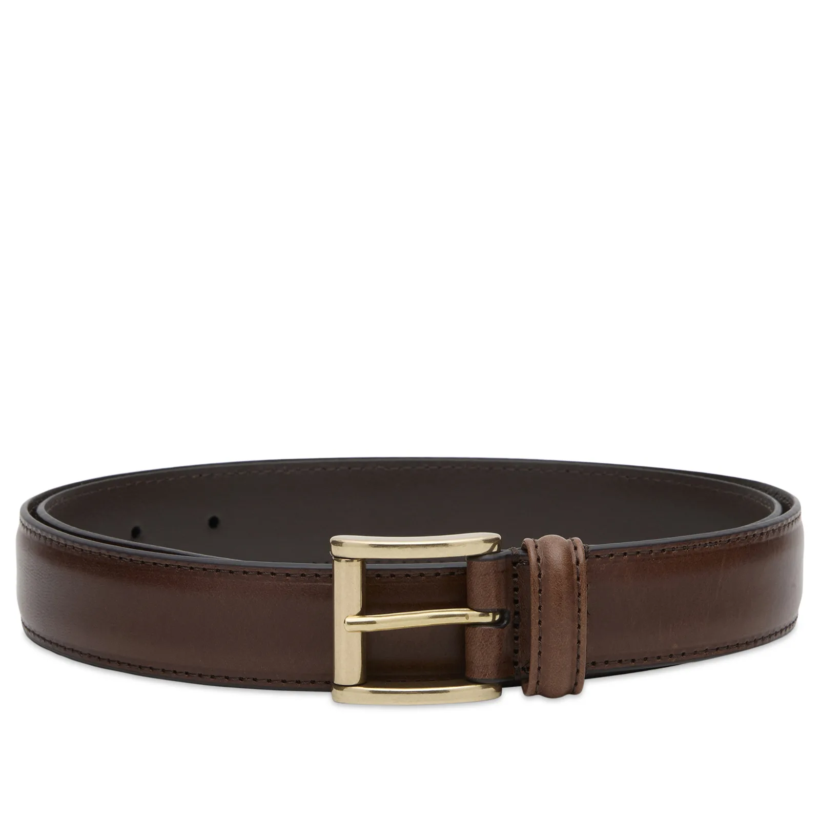 Andersons Narrow Stitch Trimmed Leather Belt
