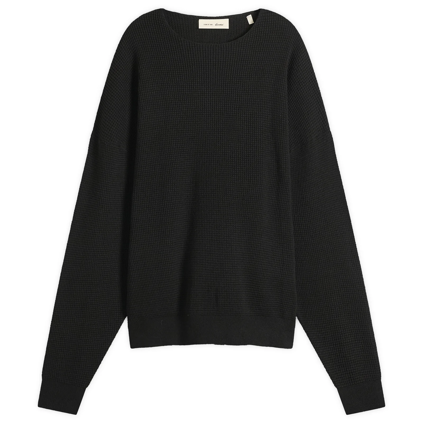 Fear of God ESSENTIALS Signature Waffle 90s Crew Neck Sweats