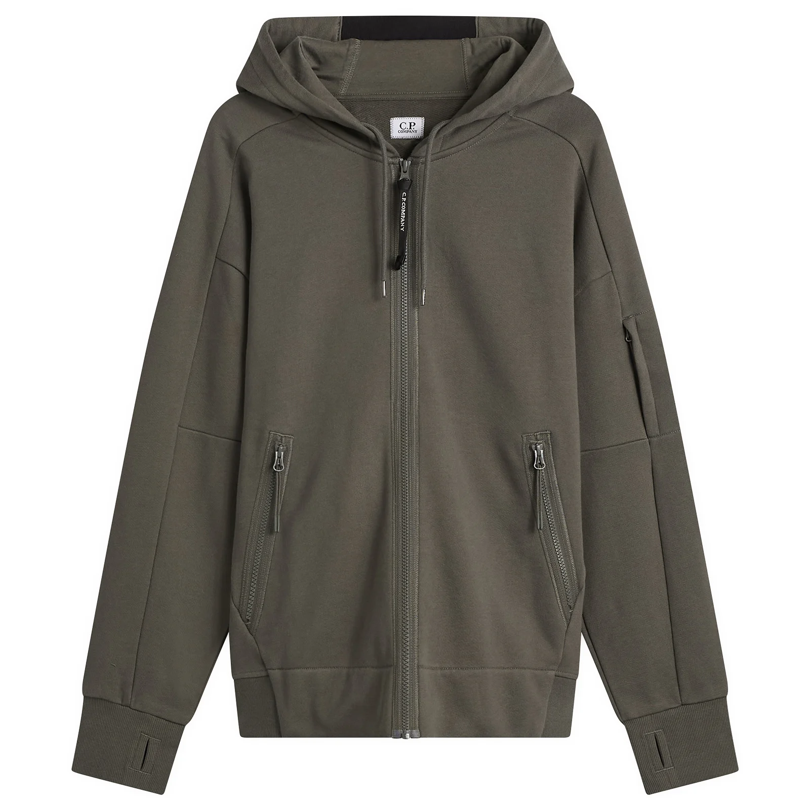 C.P. Company Diagonal Raised Fleece Hooded Lens Sweatshirt