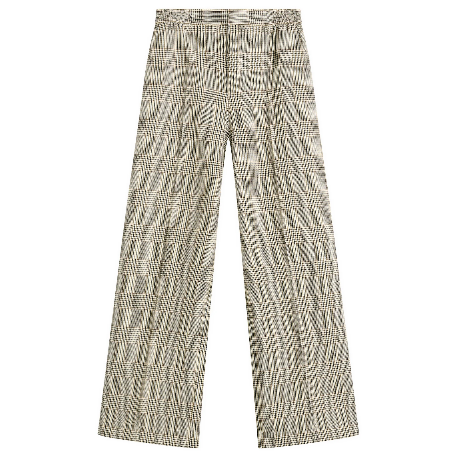 STEL Check Straight Leg Trousers