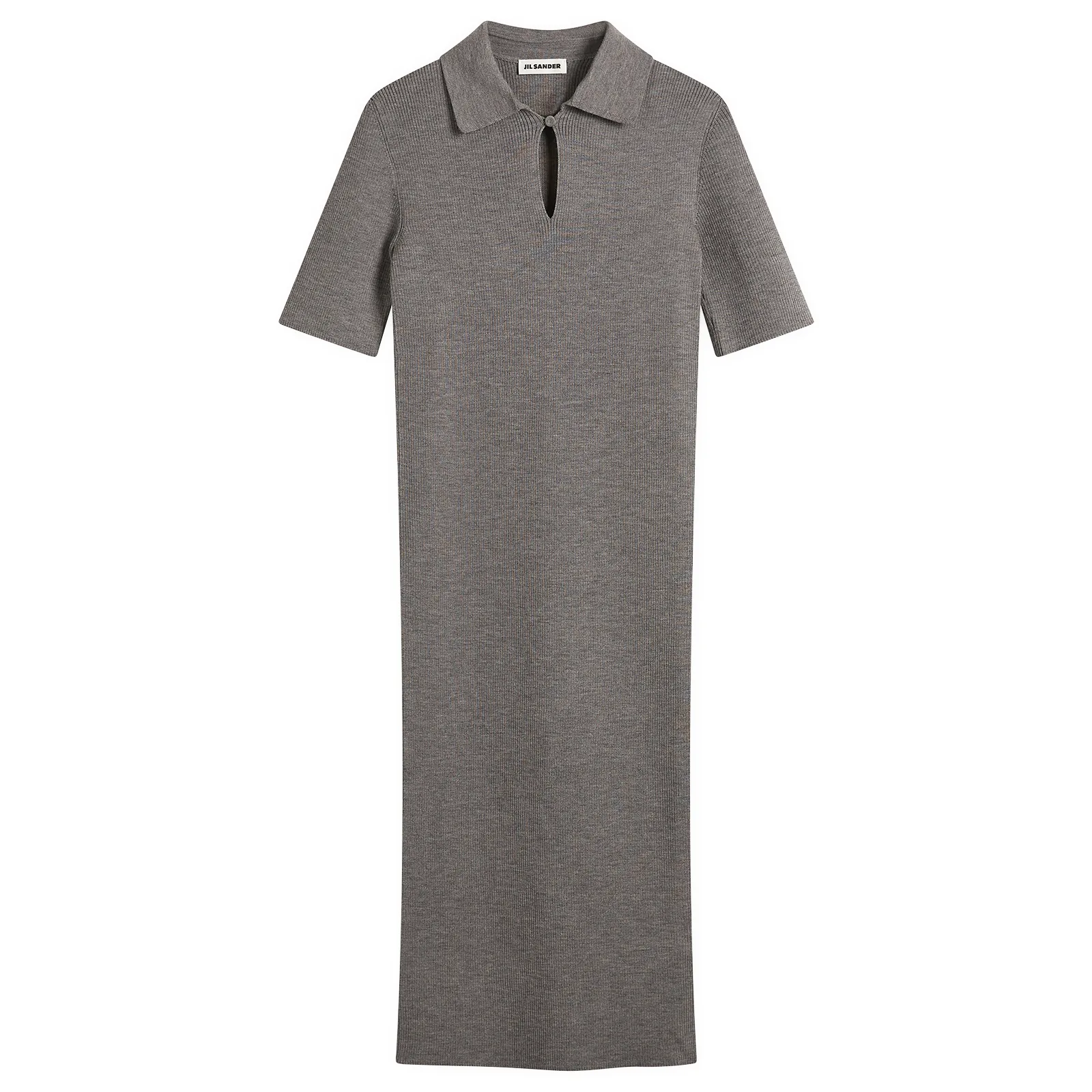 Jil Sander Knitted Polo Midi Dress