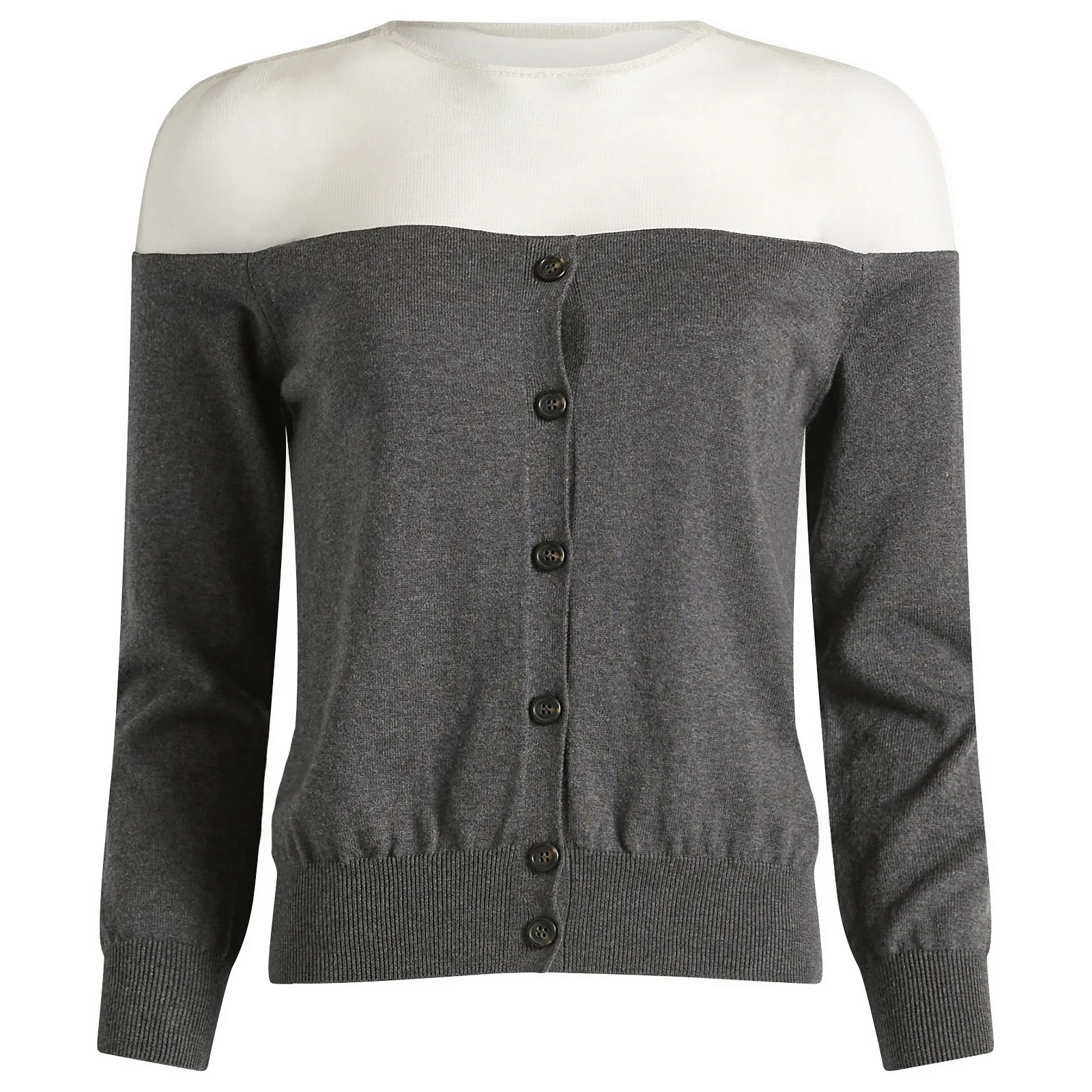 MM6 Maison Margiela Cardigan with Sheer Panel