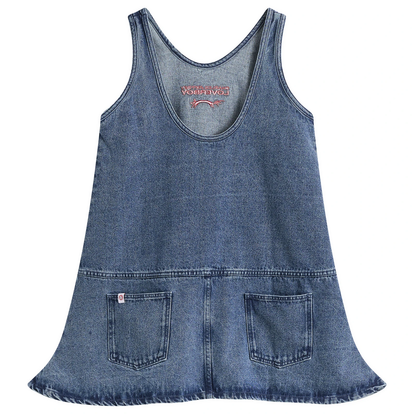 Charles Jeffrey Loverboy Denim Vest Dress
