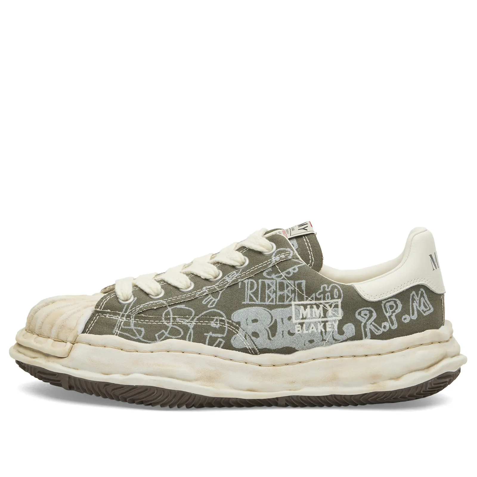 Maison Mihara Yasuhiro Blakey Graffiti Print Sneaker