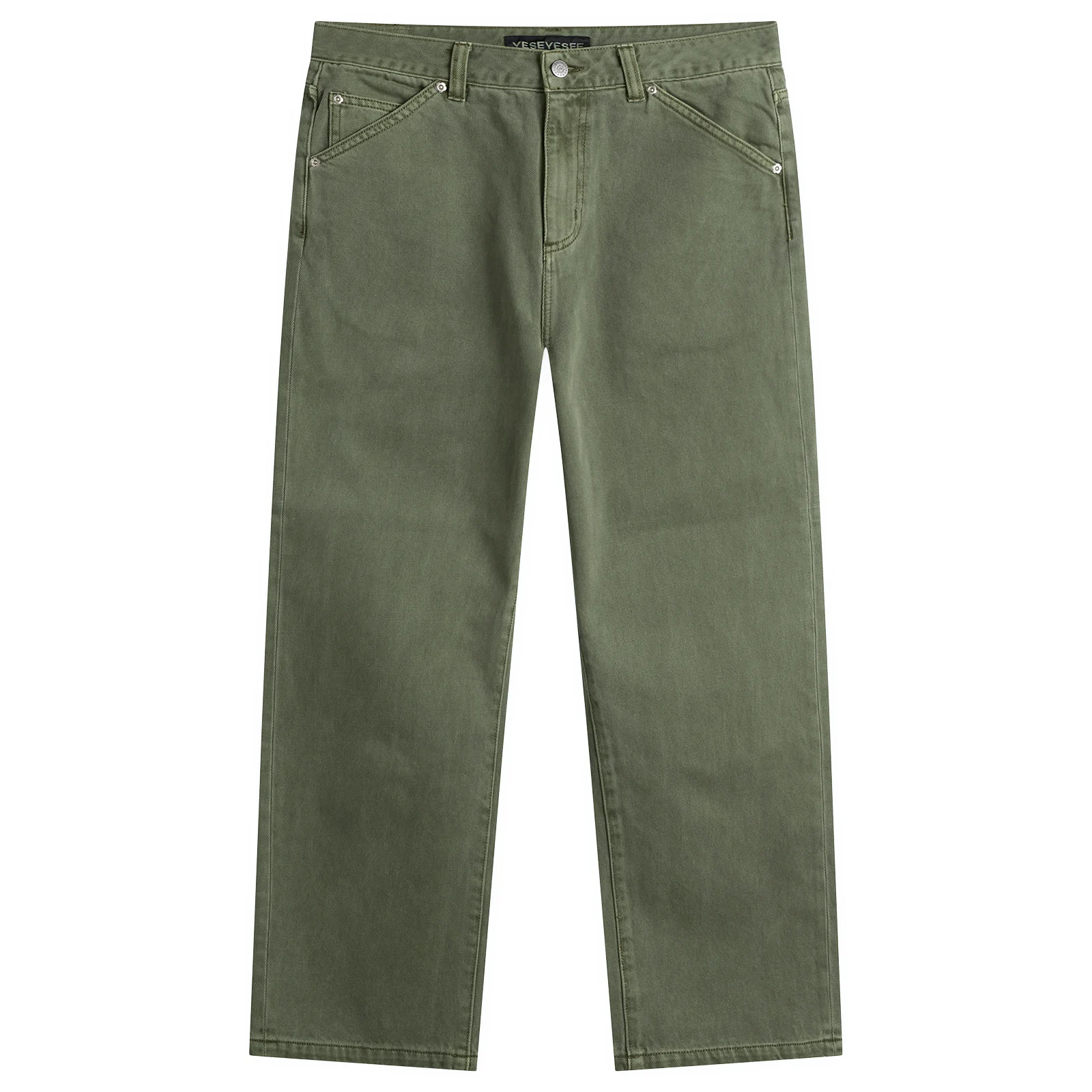 YESEYESEE Flower RIvet Denim Pants
