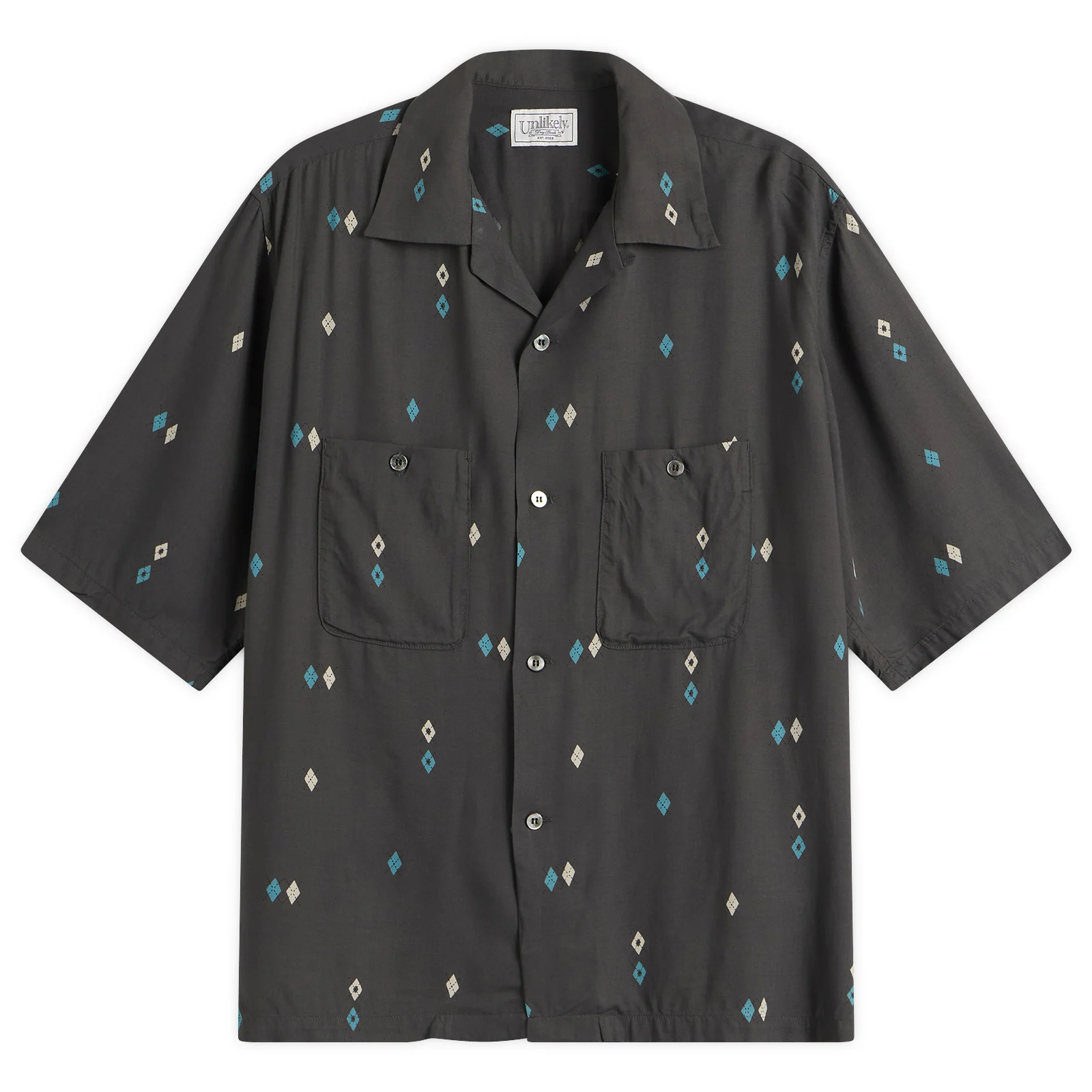 Unlikely Dry Goods Argyle Rayon Shirt