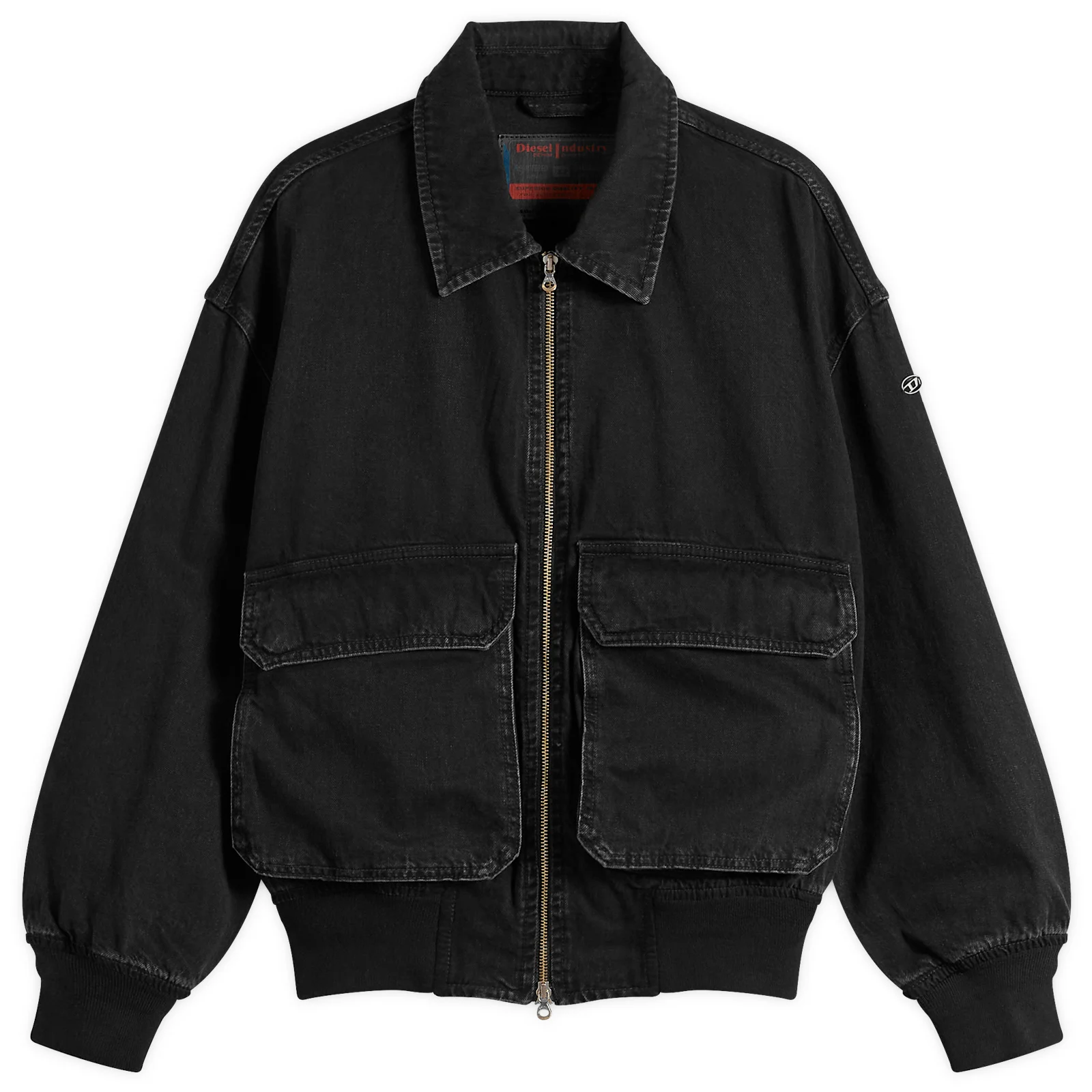Diesel Kurz Denim Bomber Jacket