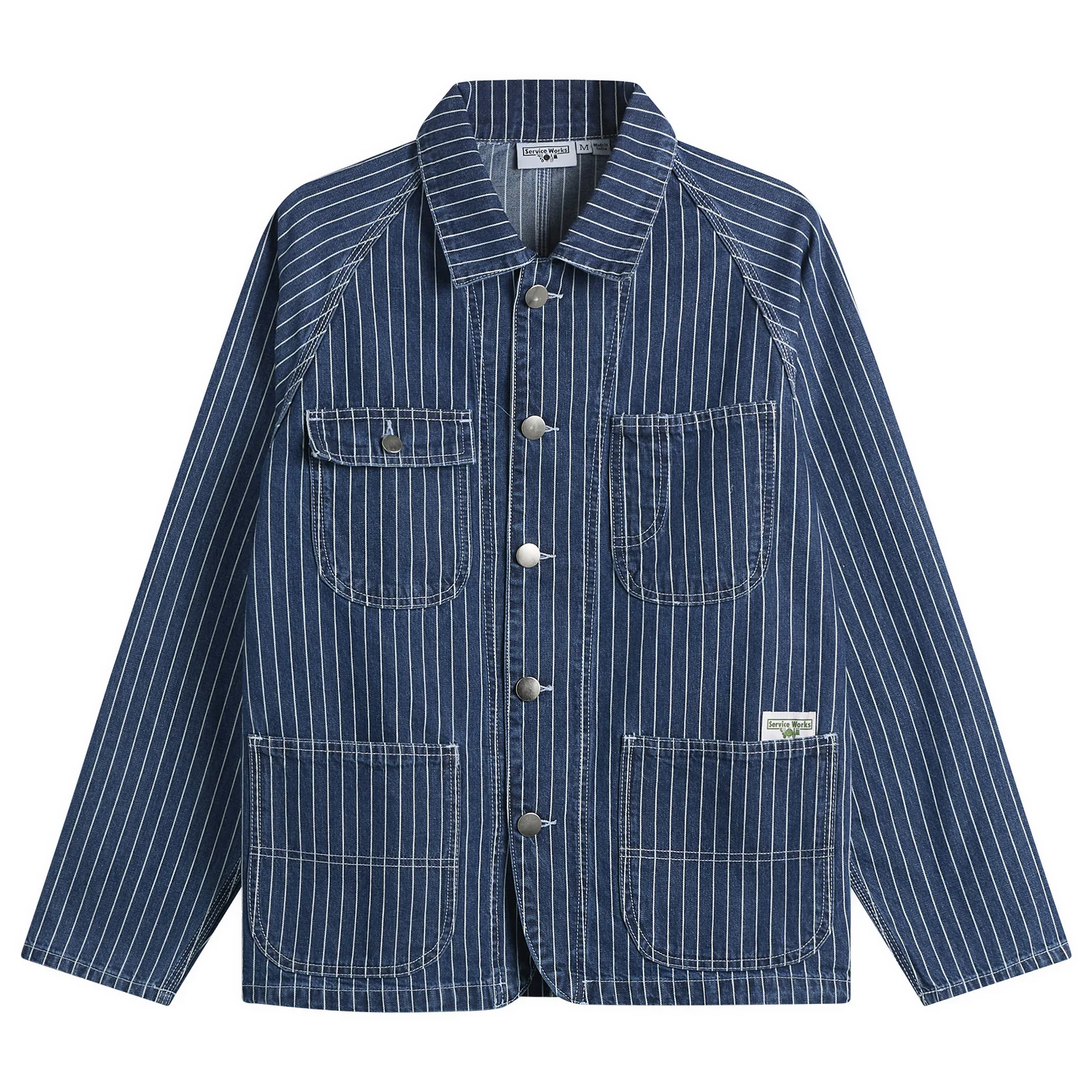 Service Works Pinstripe Denim Coverall Jacket