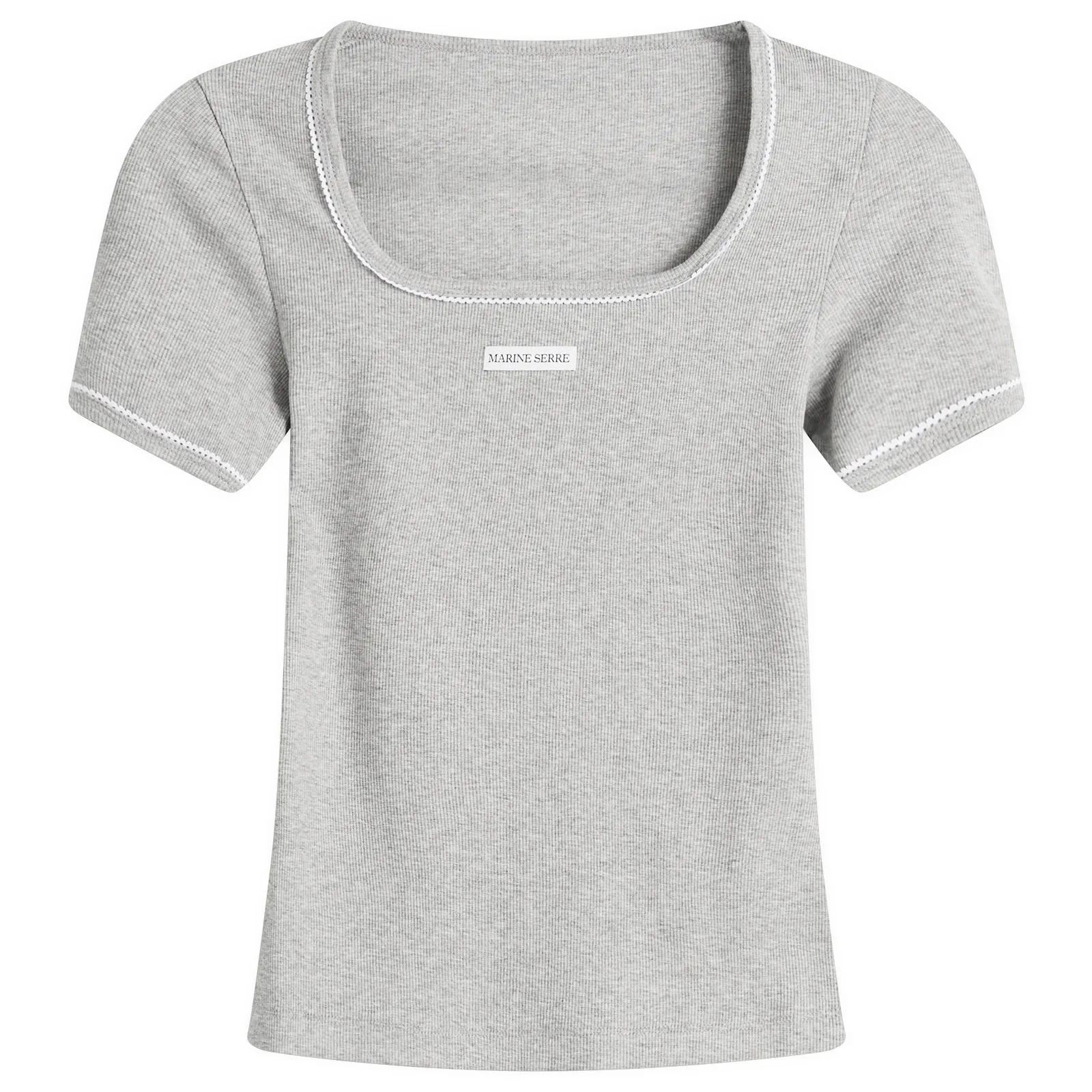 Marine Serre Cute 70'S Square Neck T-Shirt