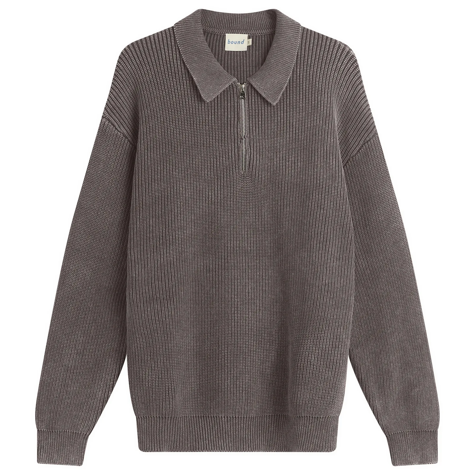 Bound Acid Wash Half Zip Pullover