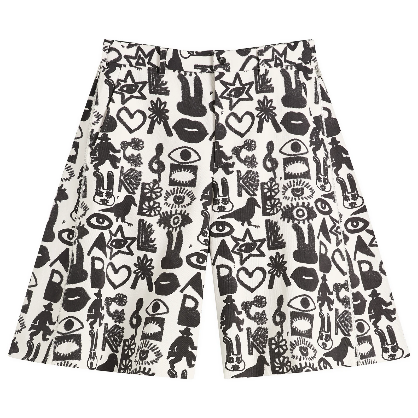 Comme des Garçons Black Cotton Pagowski Shorts