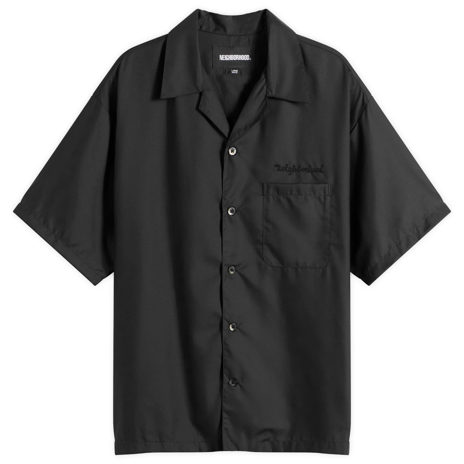 Neighborhood Solid Color Hawaiian Logo Shirt