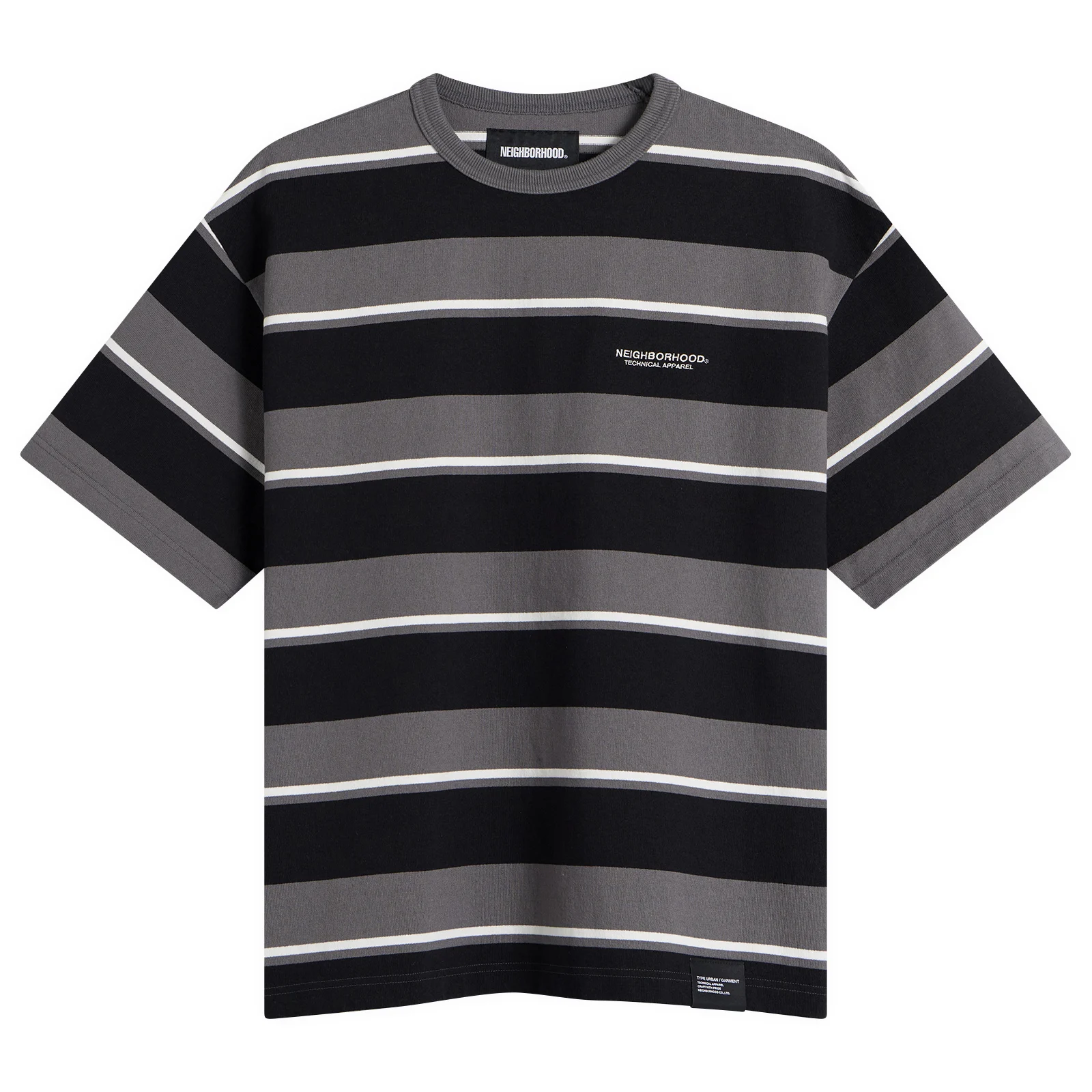 Neighborhood Border Stripe Logo T-Shirt