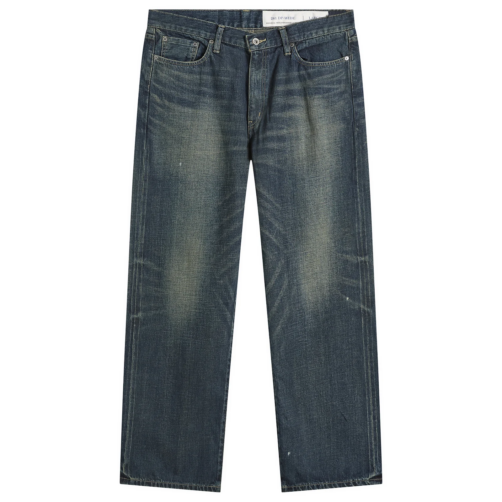 Neighborhood Washed Denim DP Wide Jeans